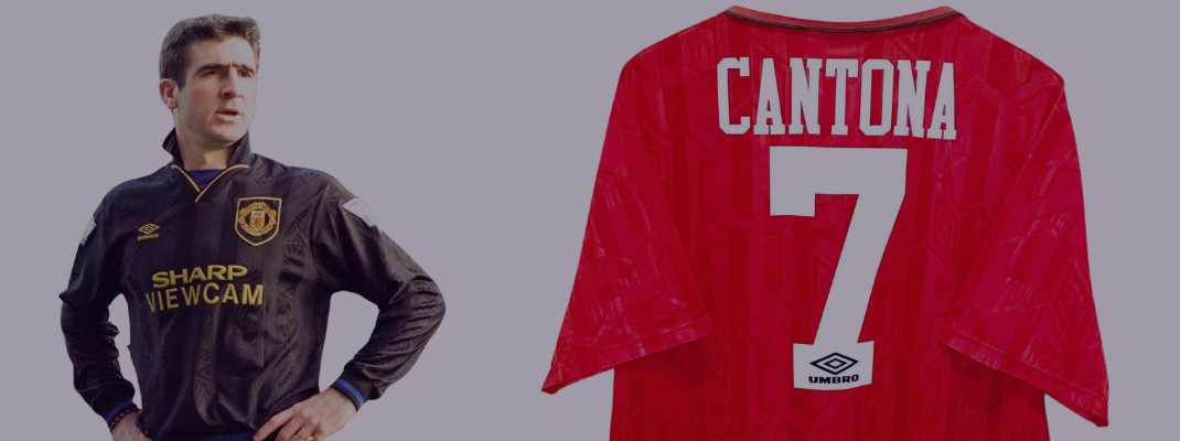 Eric Cantona career in kits