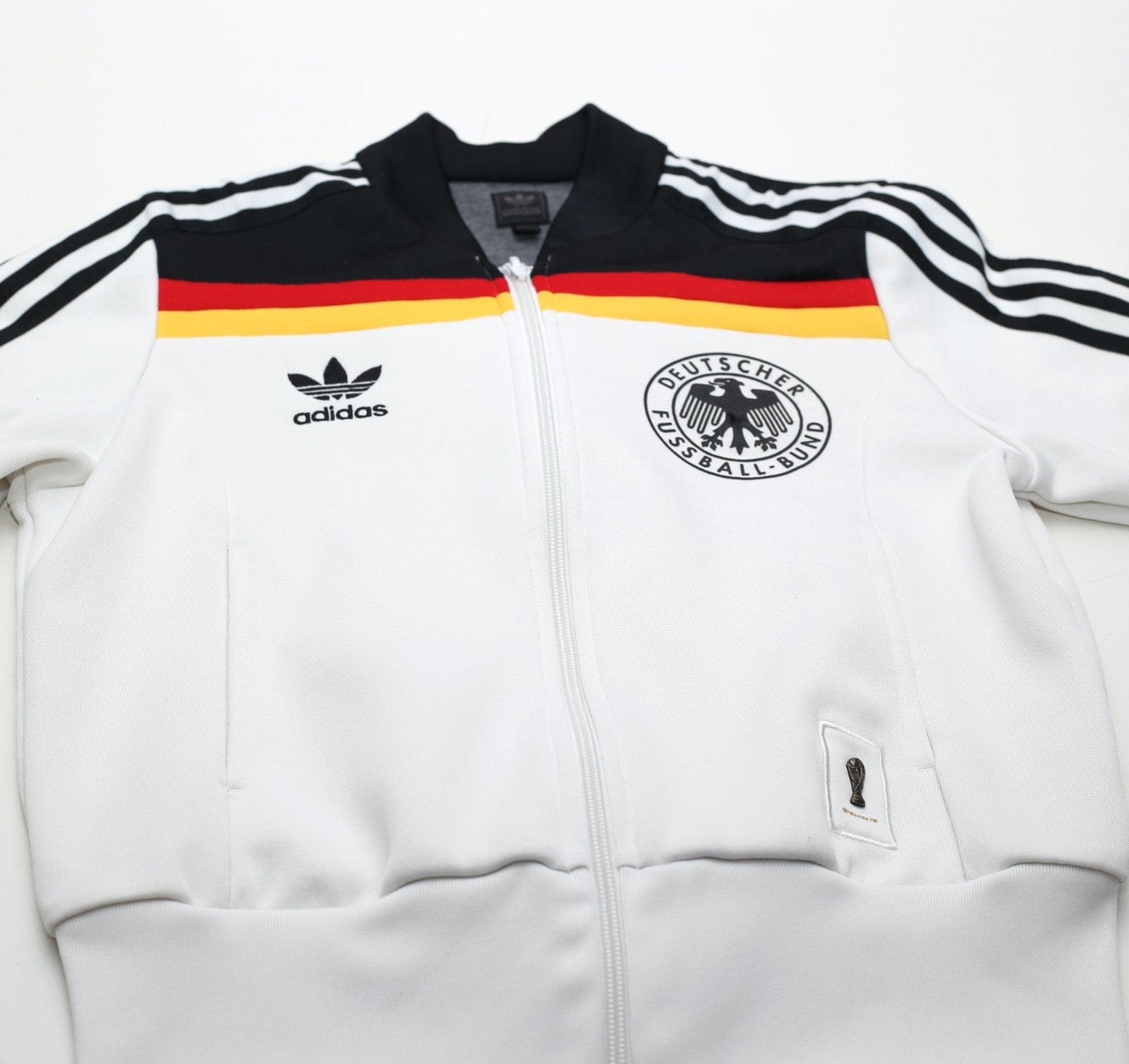 1974 GERMANY Retro adidas Originals Football Track Top (S/M) Size 10 (Womens)
