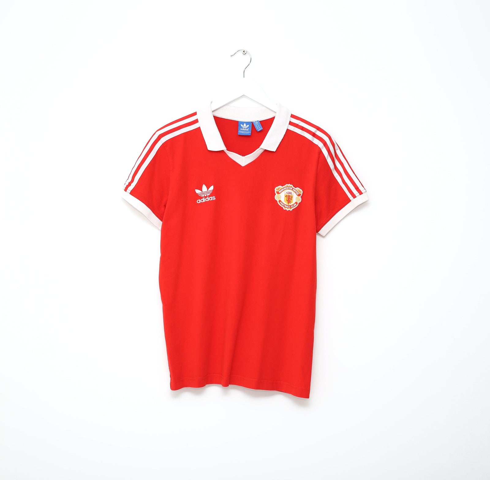 1980/82 ROBSON #7 Manchester United adidas Originals Home Football Shirt (M)