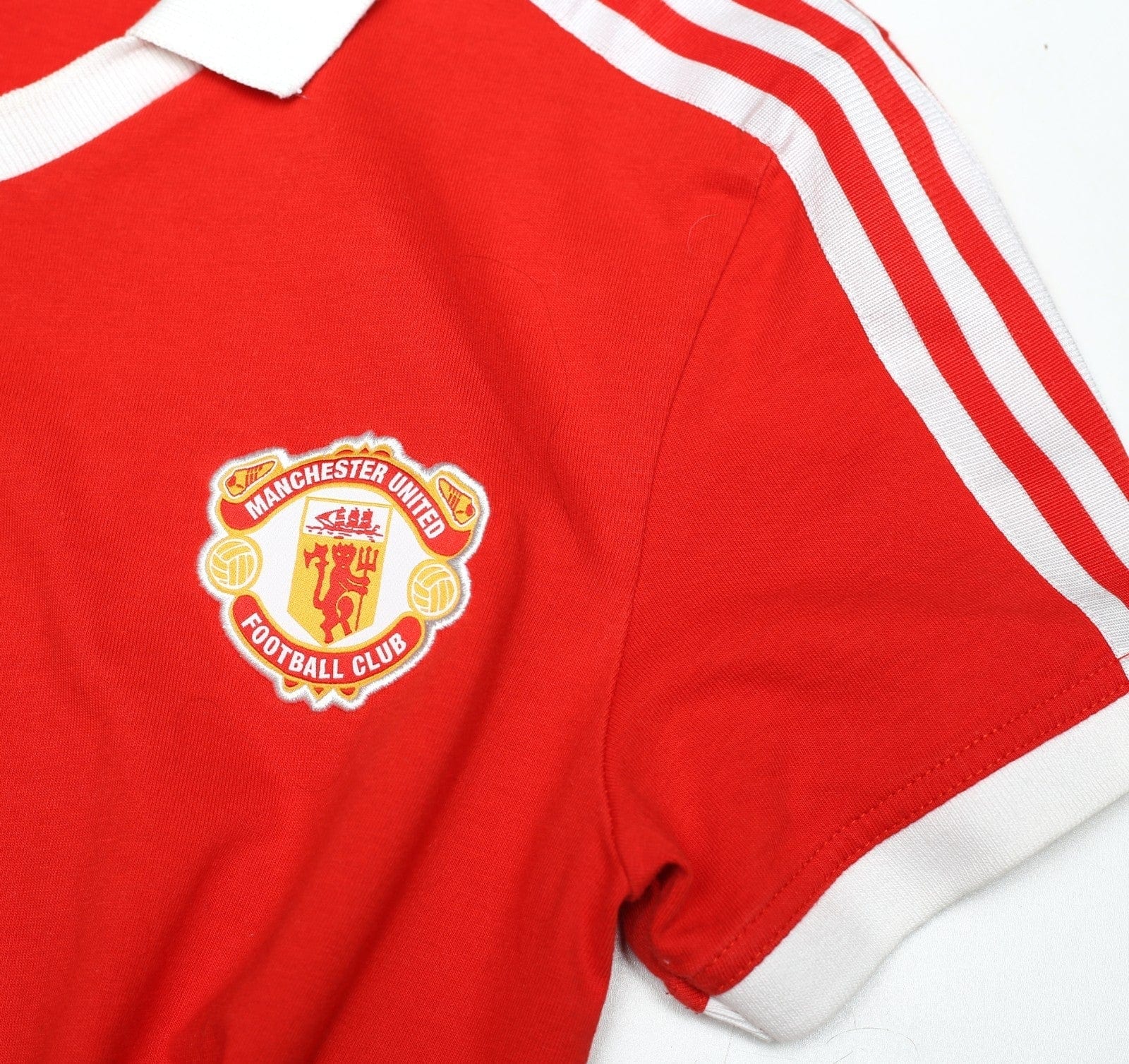 1980/82 ROBSON #7 Manchester United adidas Originals Home Football Shirt (S/M)