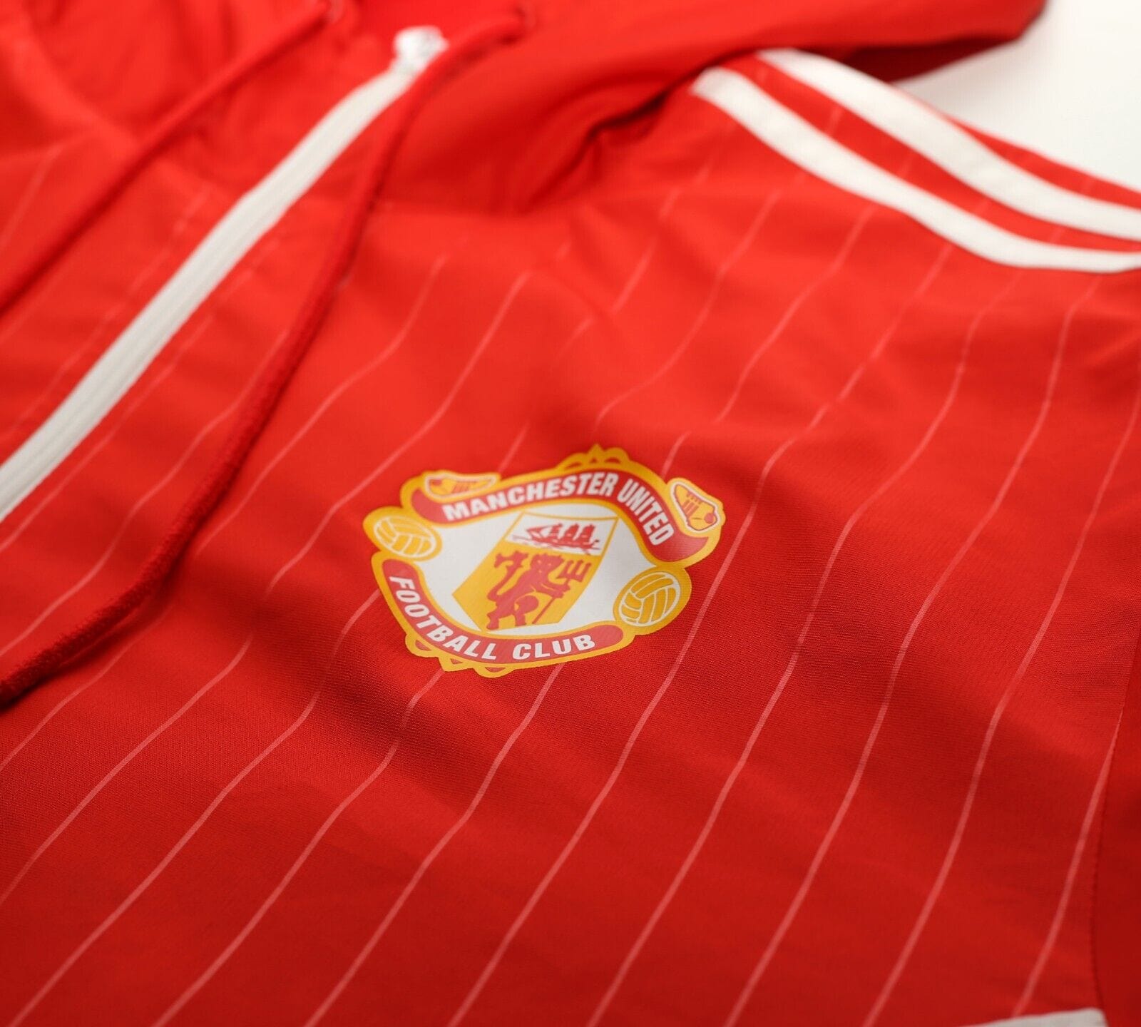 1980s Style MANCHESTER UNITED Vintage Retro adidas Originals Jacket (L)