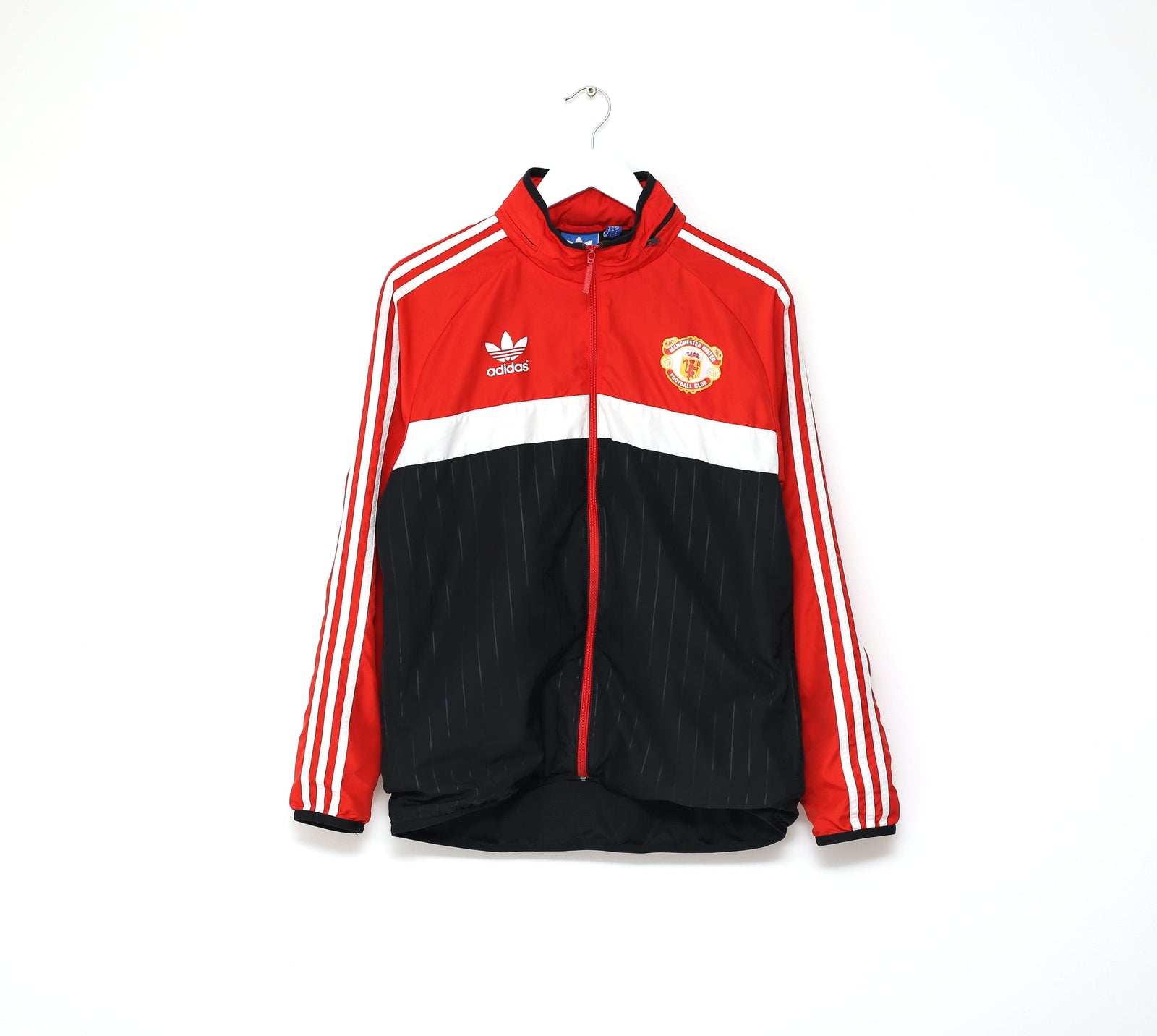 1980s Style MANCHESTER UNITED Vintage Retro adidas Originals Jacket (M)