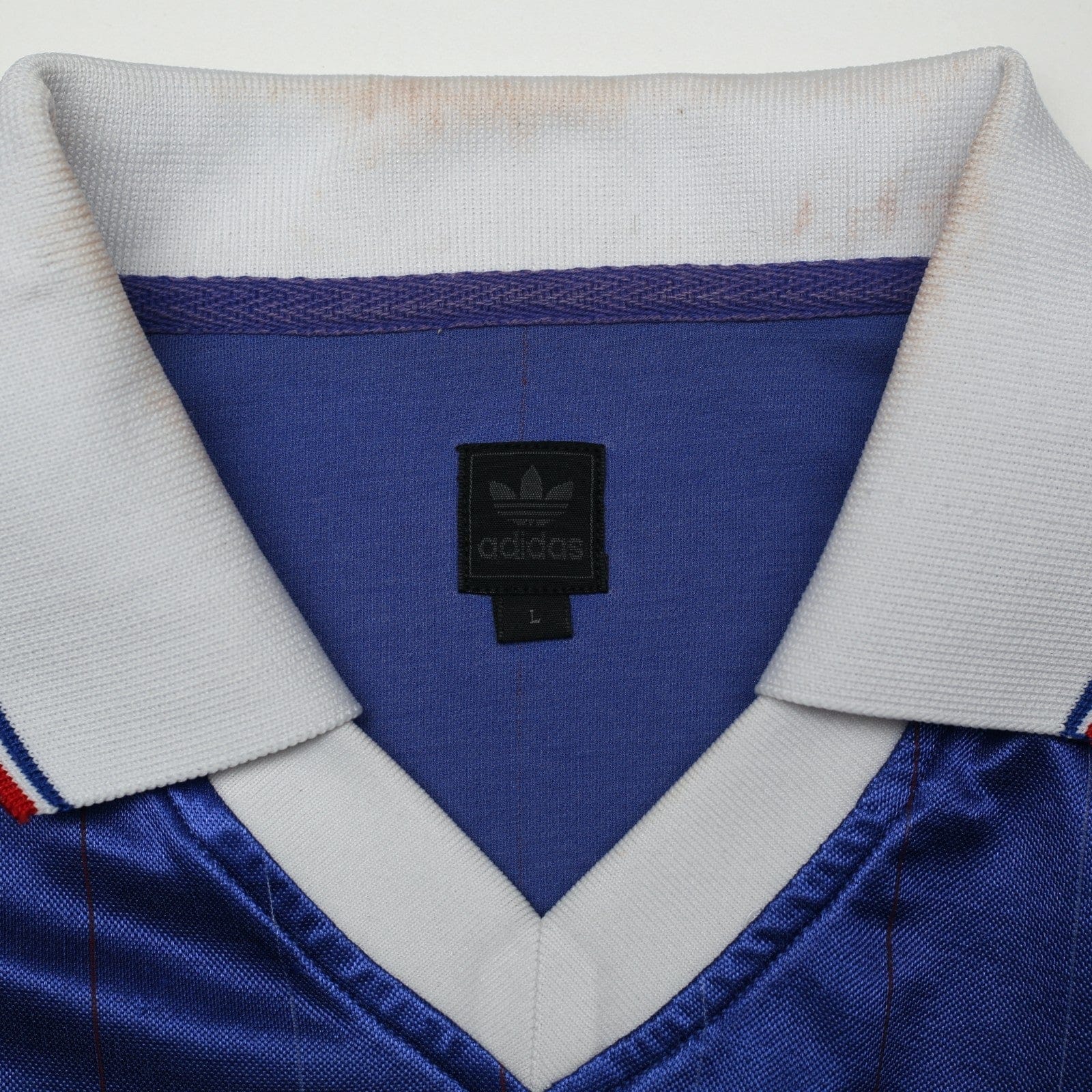 1982 Platini #10 France Retro adidas Originals Home Football Shirt (M/L)