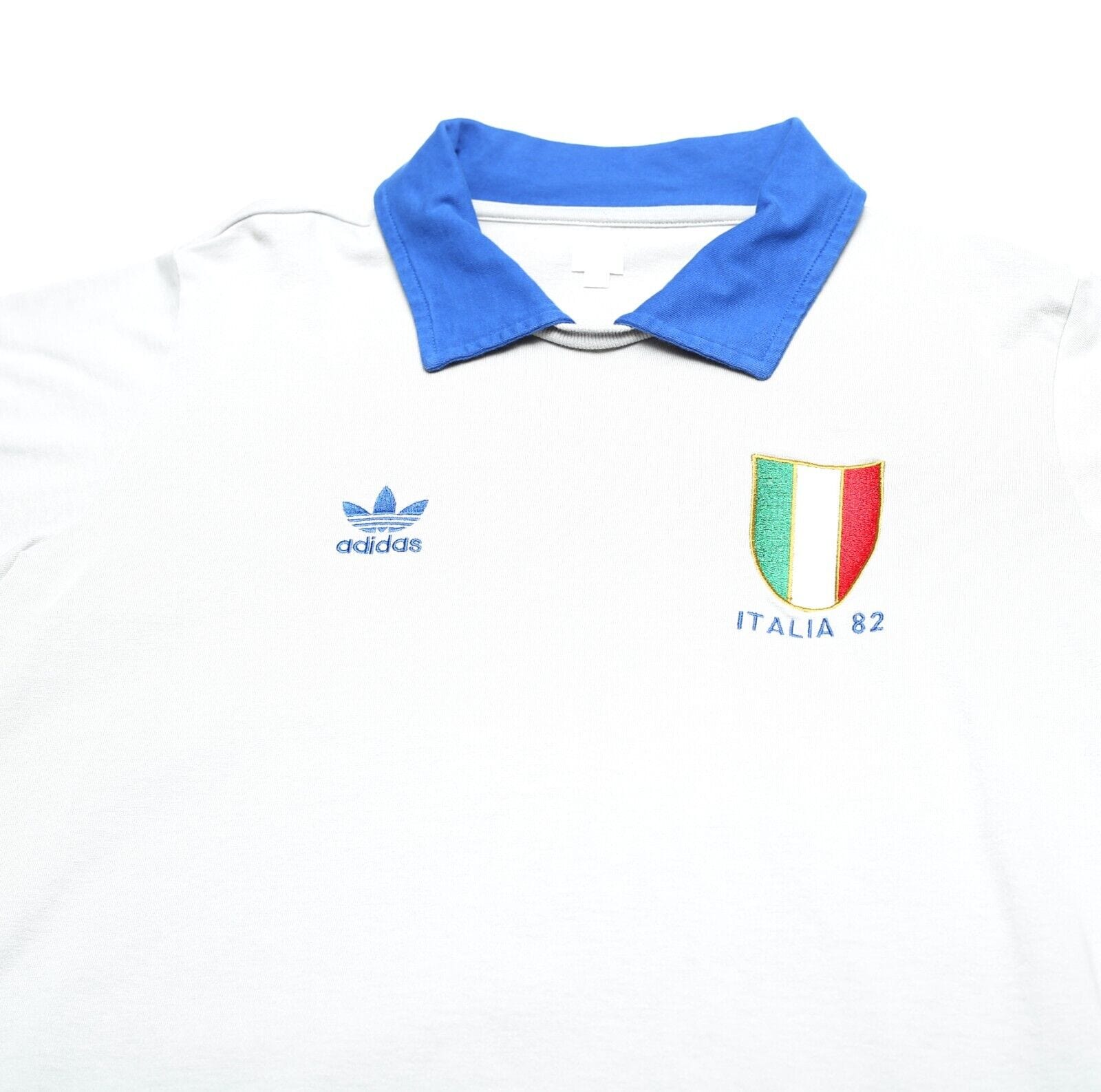 1982 ZOFF #1 Italy Vintage adidas Originals Home GK Football Shirt (M) WC 82