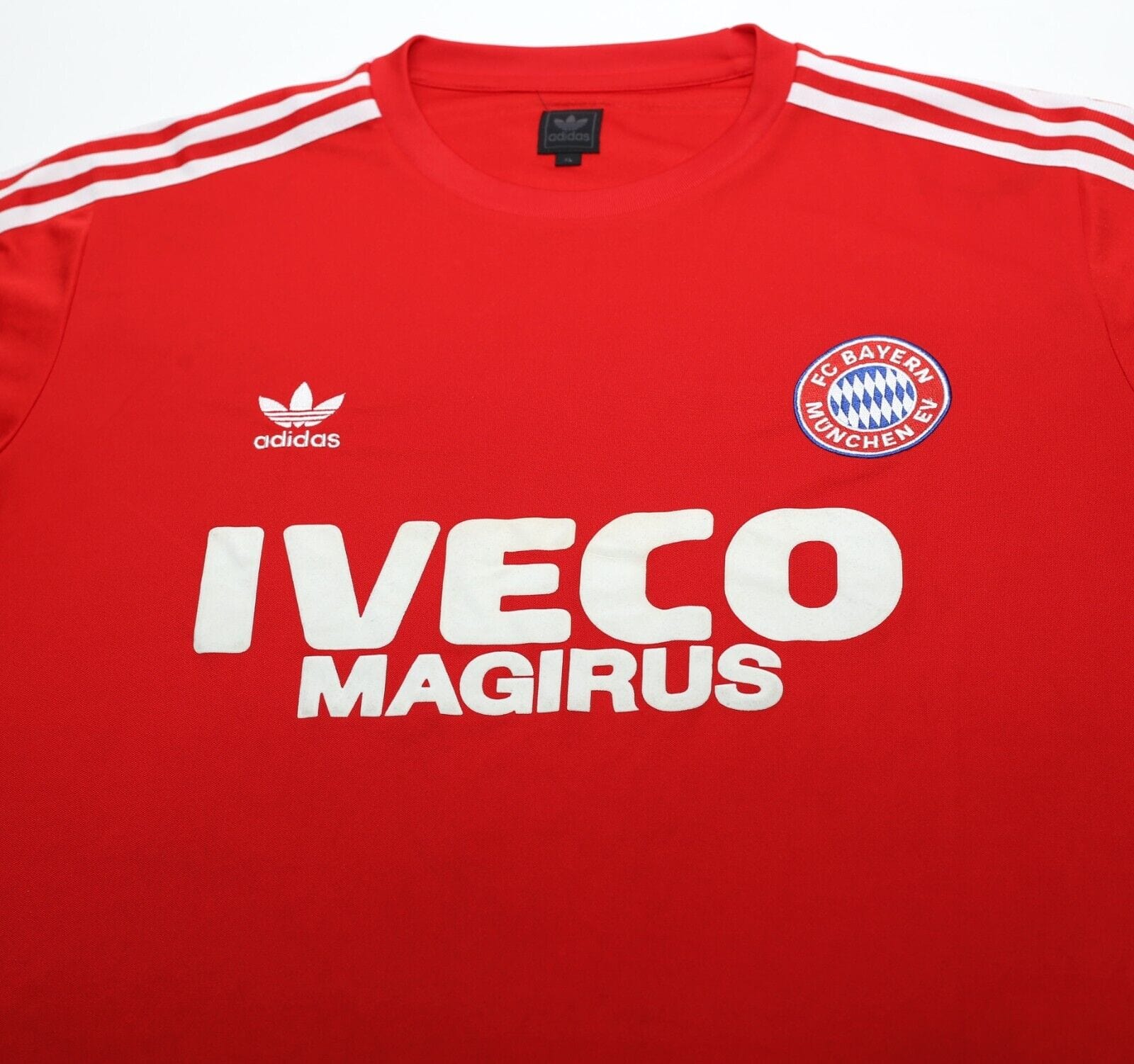 1983/84 BAYERN MUNICH Retro adidas Originals Home LS Football Shirt (XL)