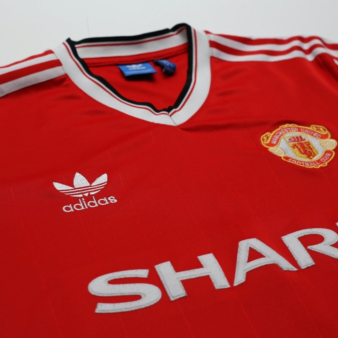 1983/84 Robson #7 Manchester United adidas Originals Home Football Shirt (S/M)