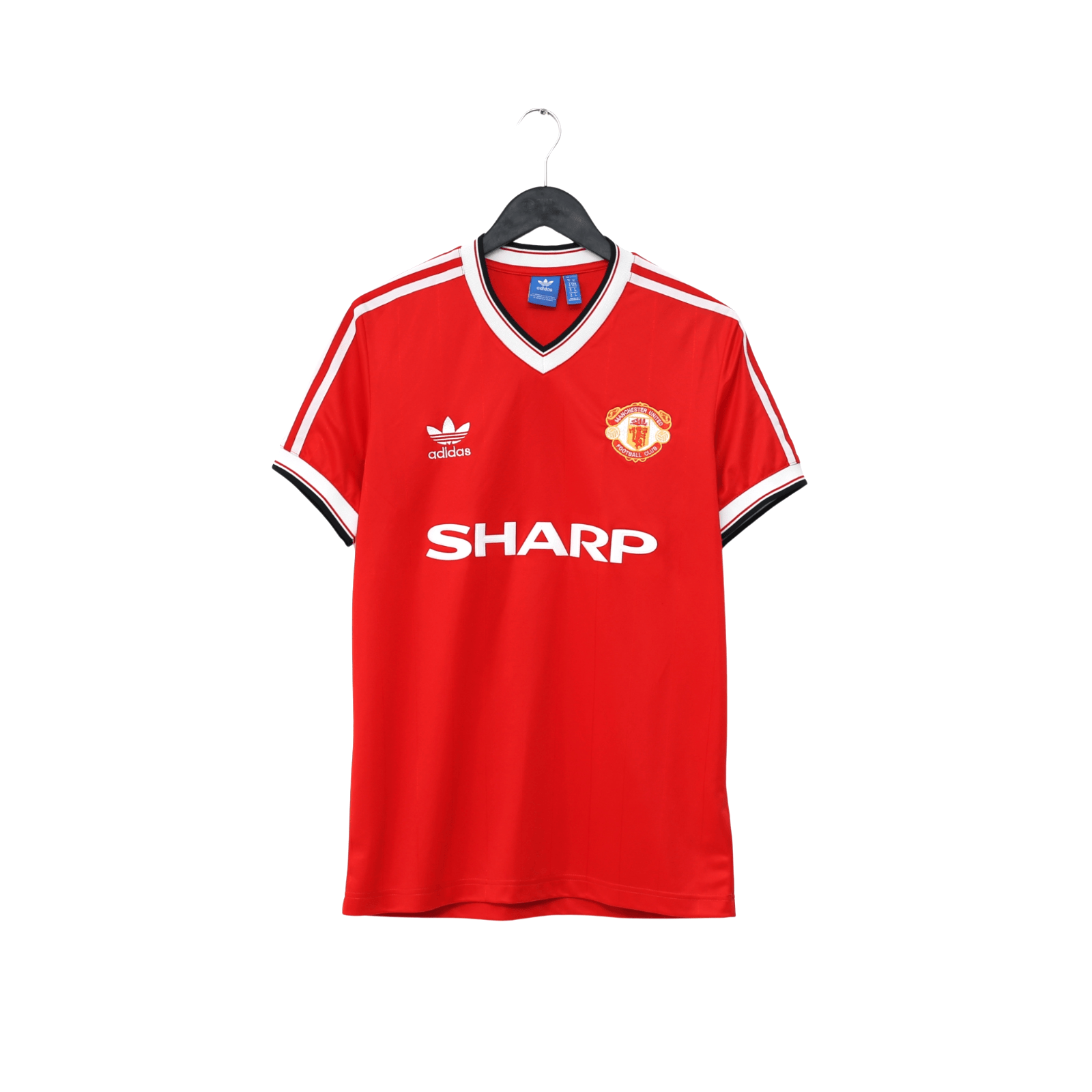 1983/84 Robson #7 Manchester United Home adidas Originals Football Shirt (M)