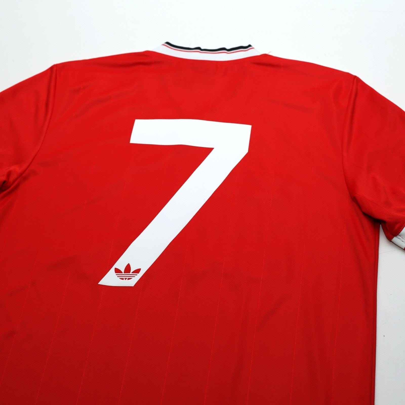 1983/84 Robson #7 Manchester United Home adidas Originals Football Shirt (M)