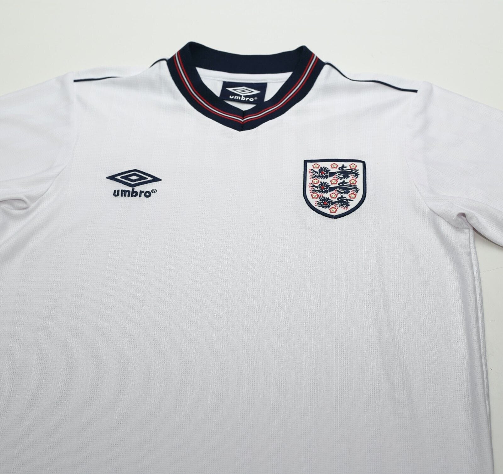 1984/87 ENGLAND Retro Umbro Home Football Shirt (S) Mexico World Cup 1986