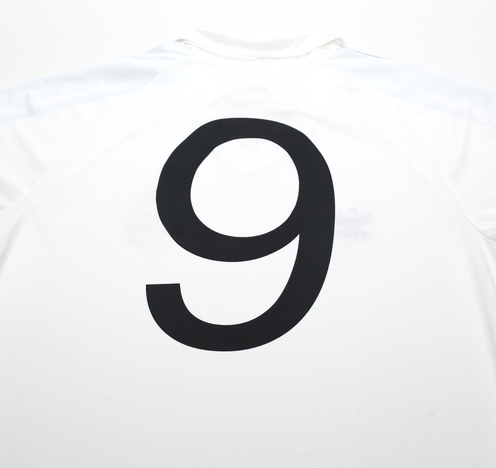 1985/86 SANCHEZ #9 Real Madrid Retro adidas Originals Home Football Shirt (L)