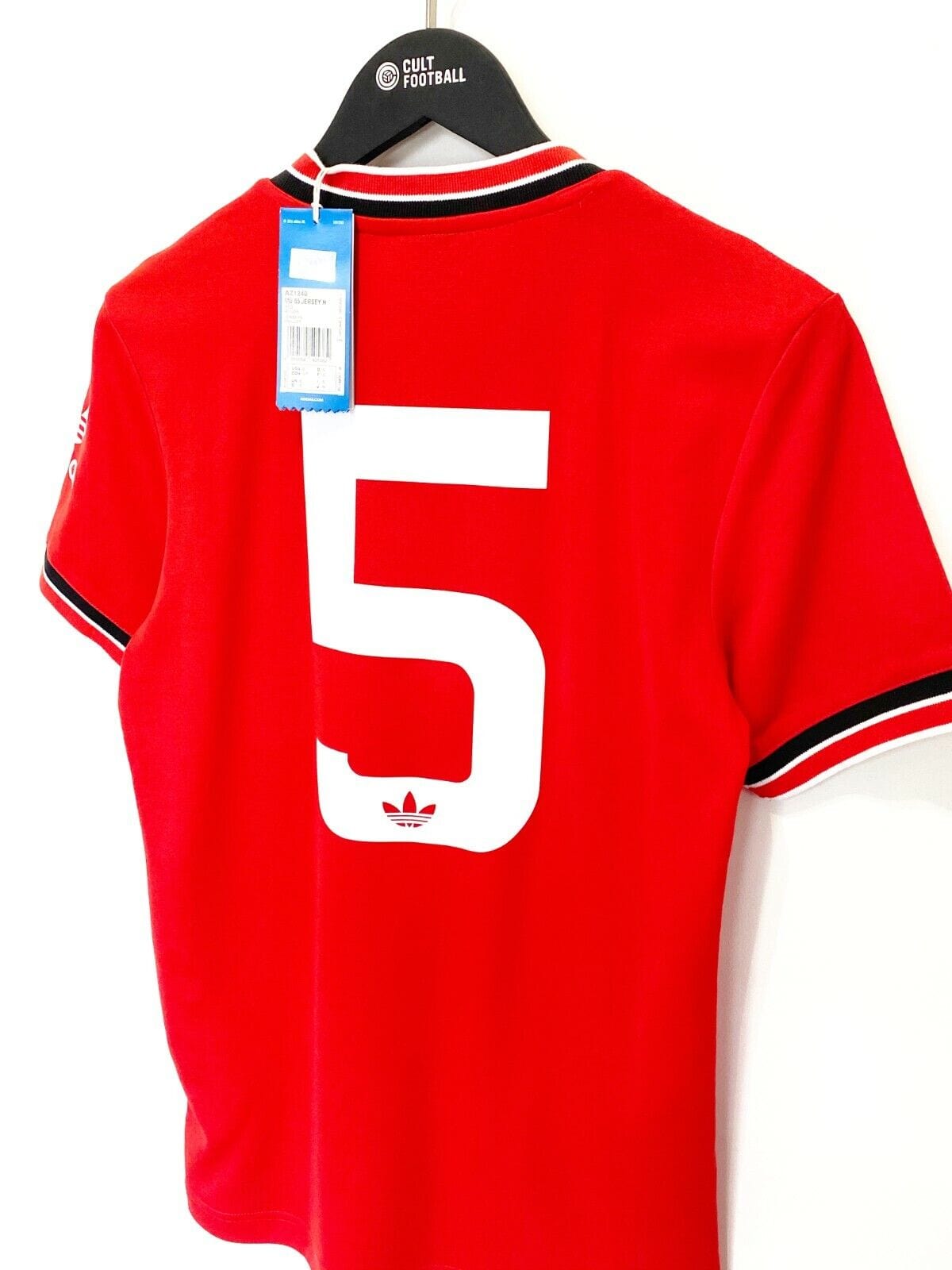 1985 McGRATH #5 Manchester United adidas Originals FA Cup Football Shirt S BNWT