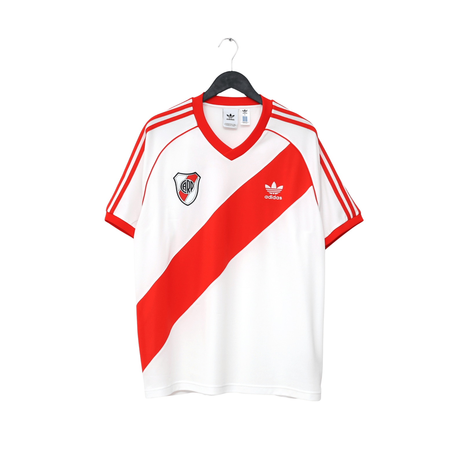 1985' River Plate #10 Retro adidas Originals Home Football Shirt (XL)