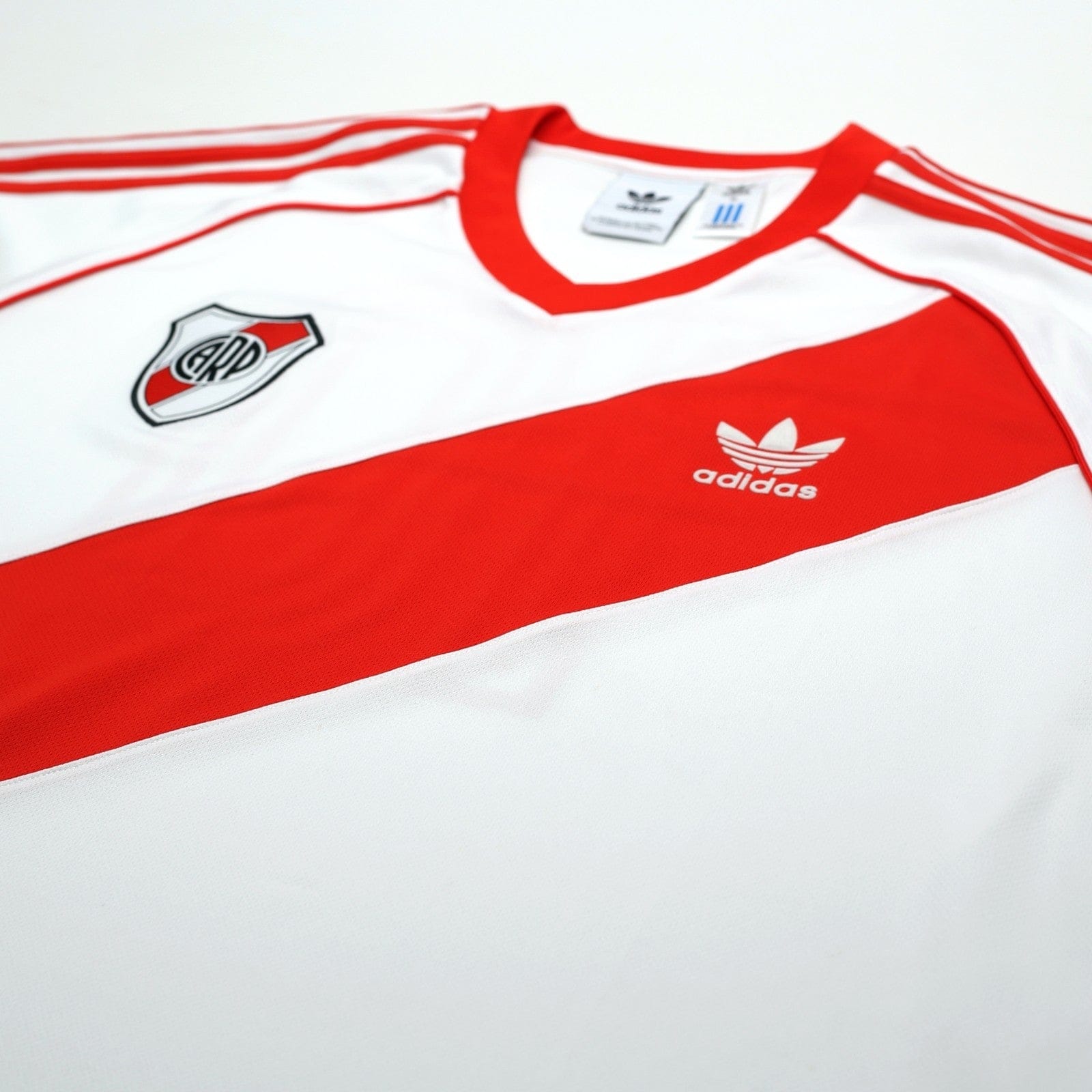 1985' River Plate #10 Retro adidas Originals Home Football Shirt (XL)