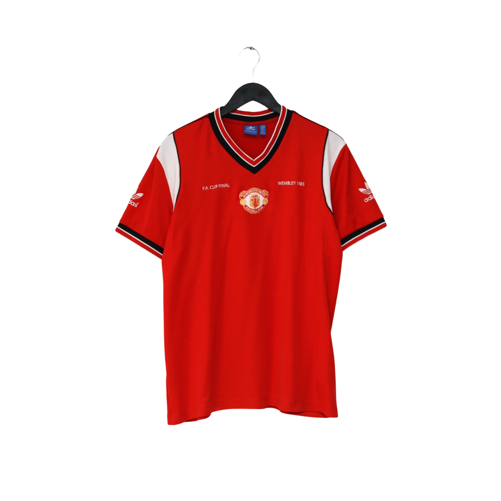 1985 Robson #7 Manchester United adidas Originals FA Cup Football Shirt (L/XL)