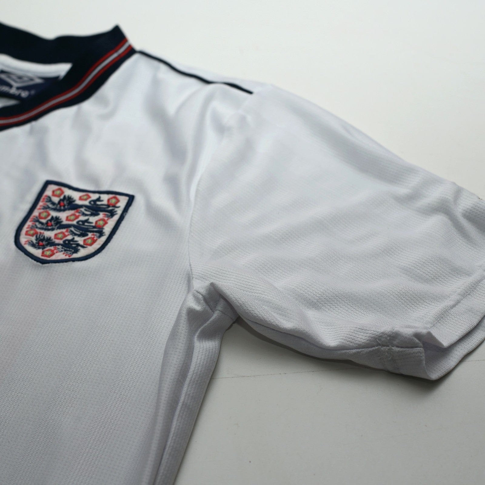 1986 Barnes #19 England Retro Umbro Home Football Shirt (S) Mexico World Cup