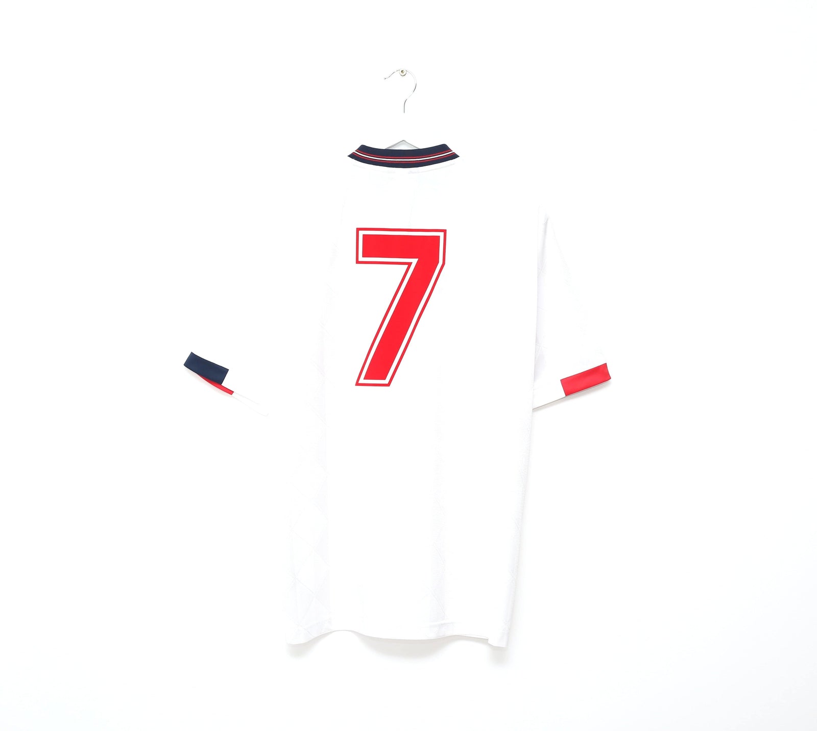 1987/90 ROBSON #7 England Retro Umbro Home Football Shirt (L) EURO 88