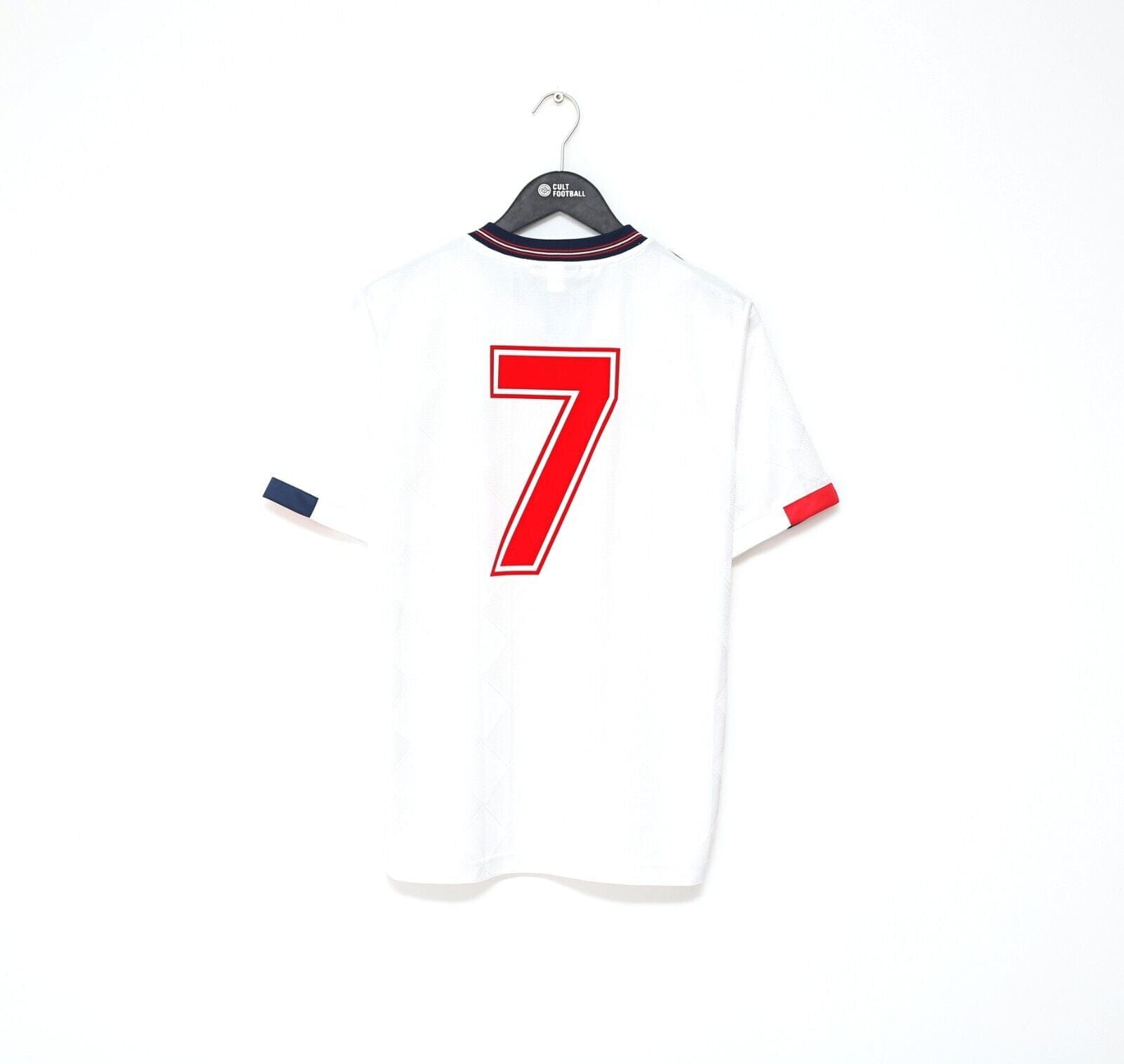 1987/90 ROBSON #7 England Retro Umbro Home Football Shirt (S) EURO 88