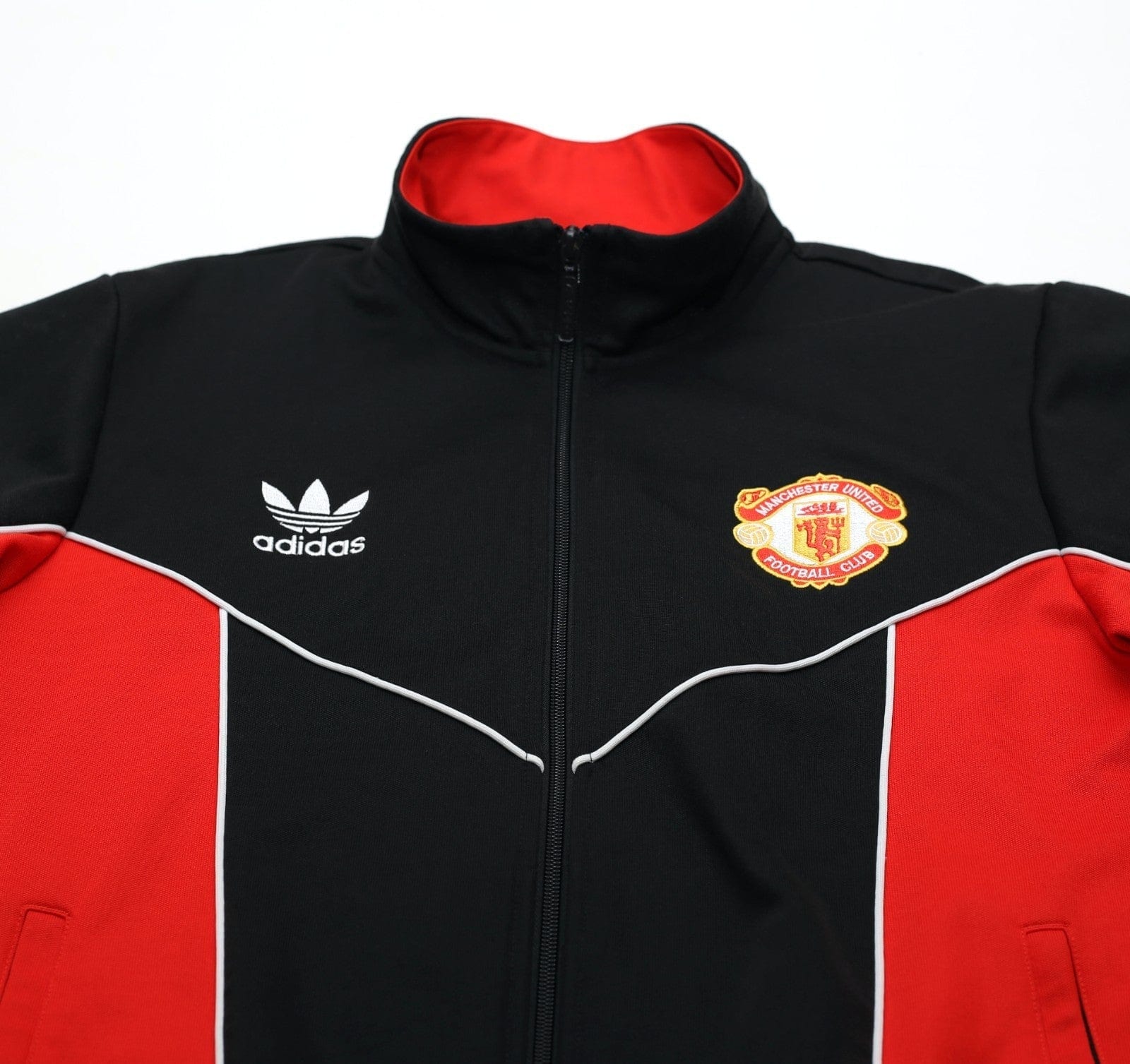 1988/90 MANCHESTER UNITED Vintage Retro adidas Originals Track Top (M)