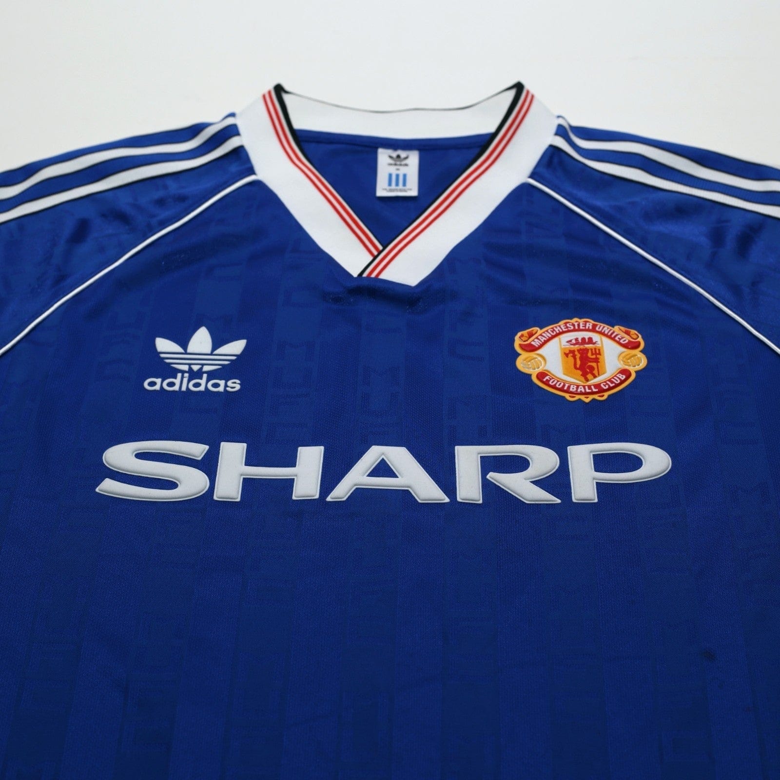1988/90 Robson #7 Manchester United adidas Originals Away Football Shirt (M)