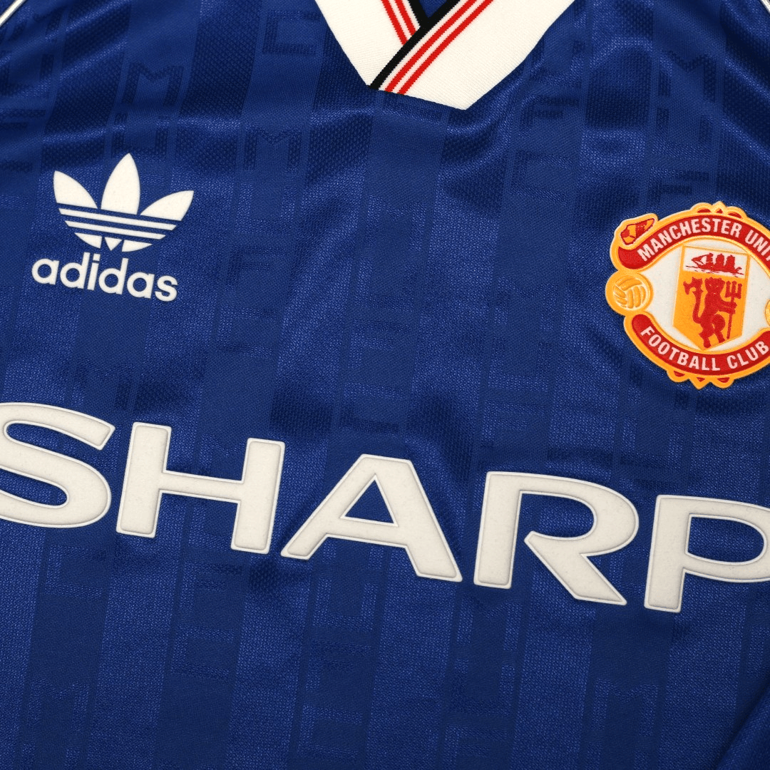 1988/90 Robson #7 Manchester United adidas Originals Away Football Shirt (S)