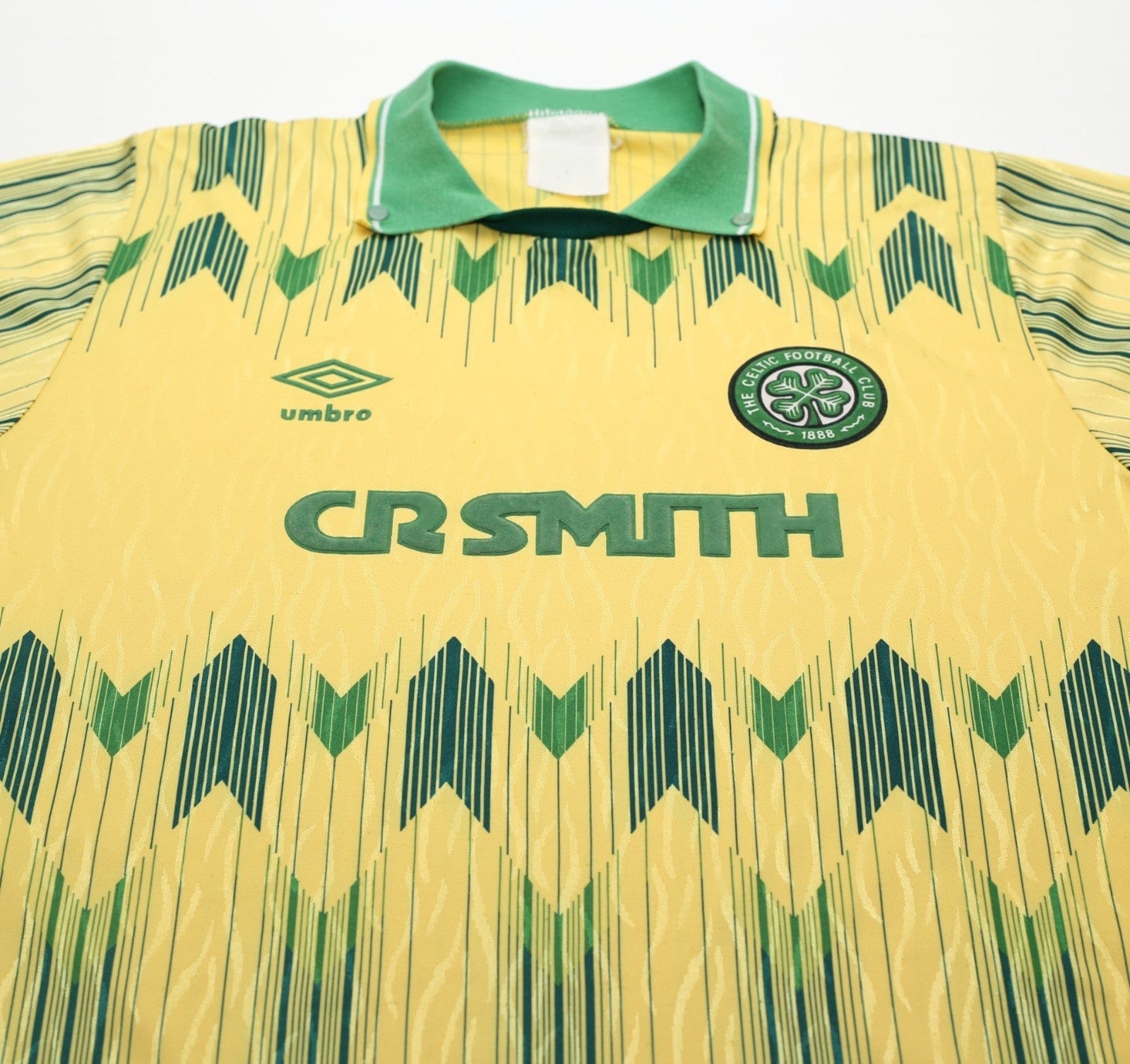 1989/91 CELTIC Vintage Umbro Away Football Shirt (M)