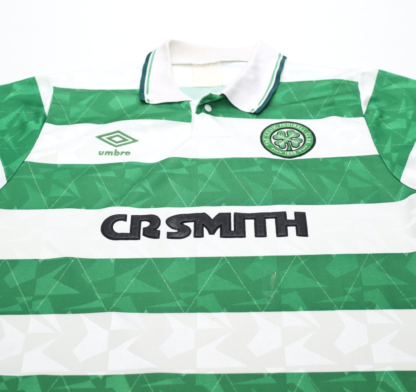 1989/91 CELTIC Vintage Umbro Home Football Shirt (M)