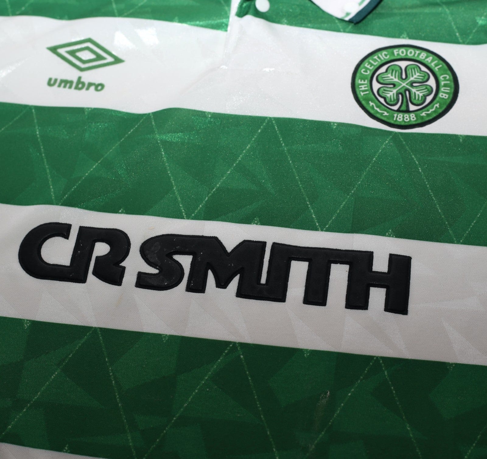 1989/91 CELTIC Vintage Umbro Home Football Shirt (M)