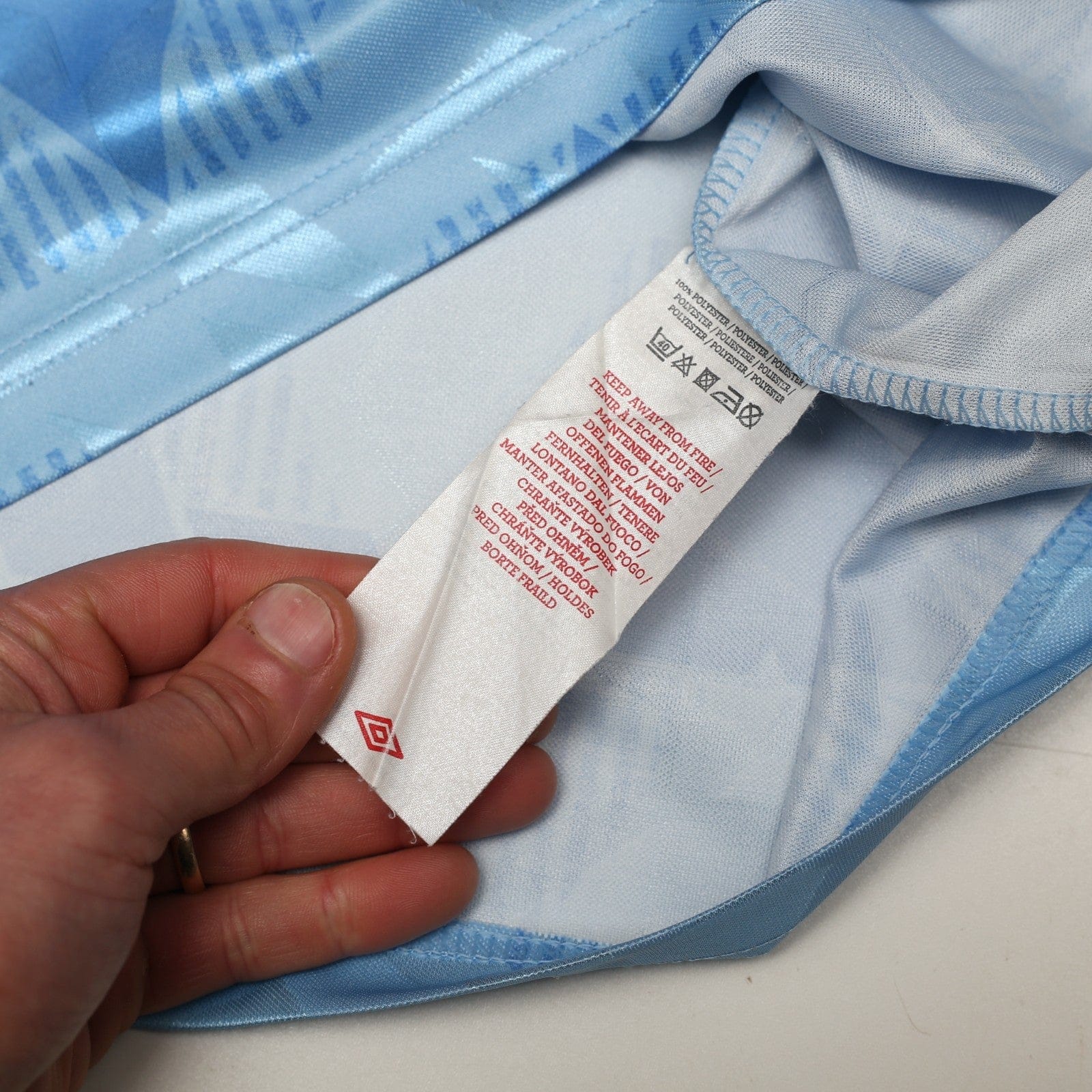 1989/91 Lake #11 Manchester City Retro Umbro Home Football Shirt (S)