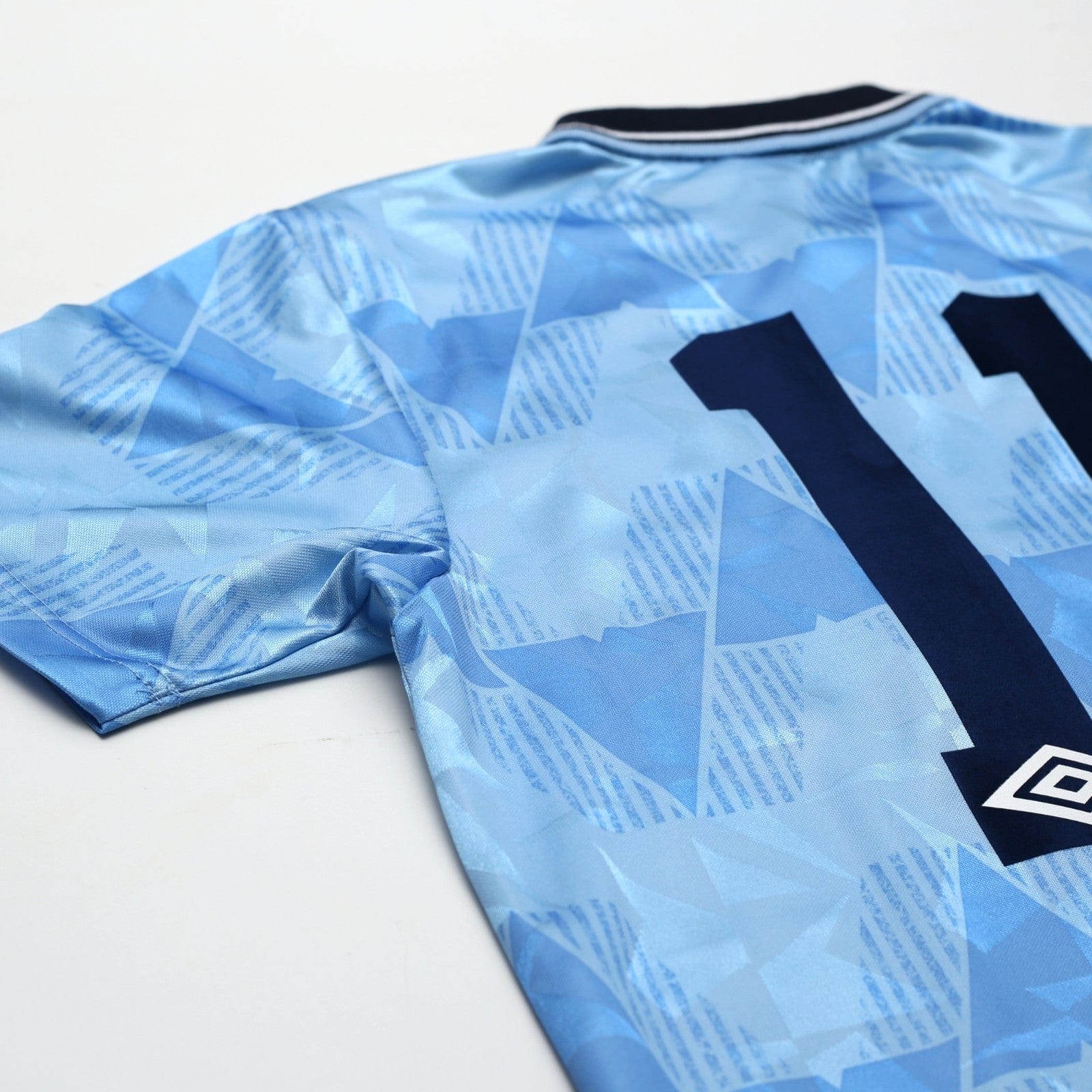 1989/91 Lake #11 Manchester City Retro Umbro Home Football Shirt (S)