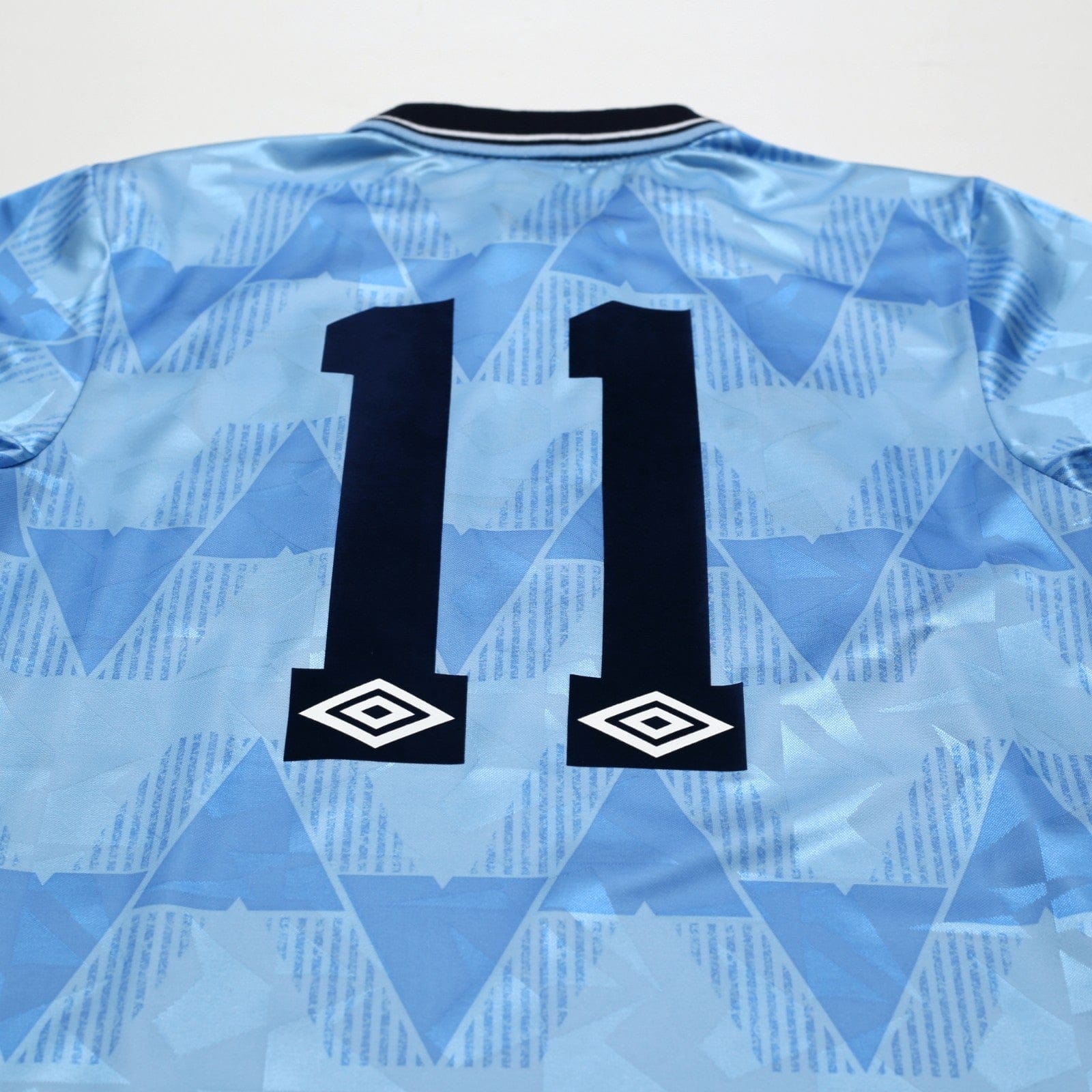 1989/91 Lake #11 Manchester City Retro Umbro Home Football Shirt (S)