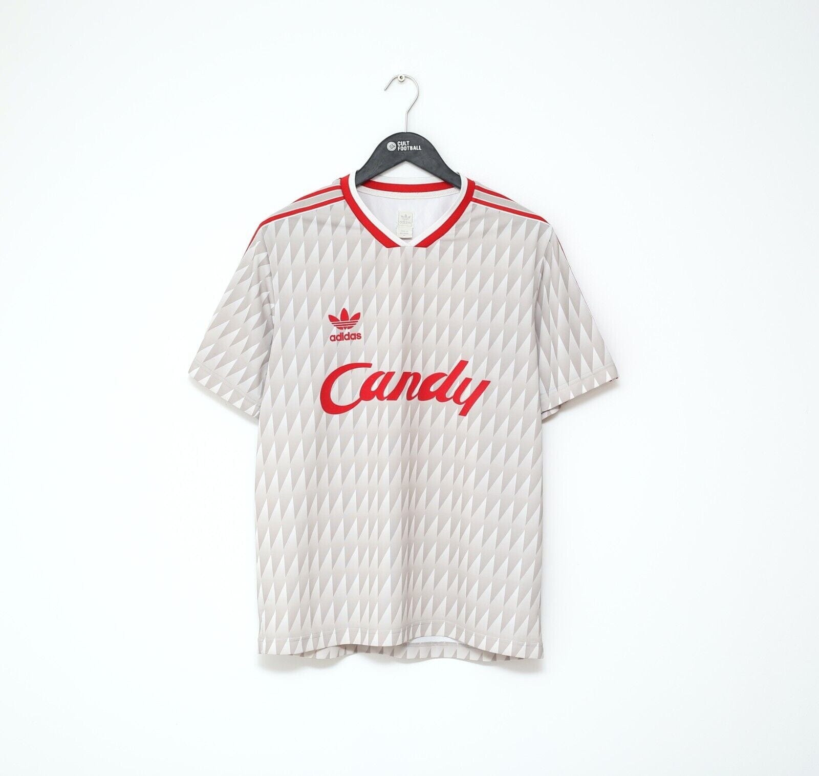 1989/91 LIVERPOOL Retro adidas Originals Candy Away Football Shirt (M)