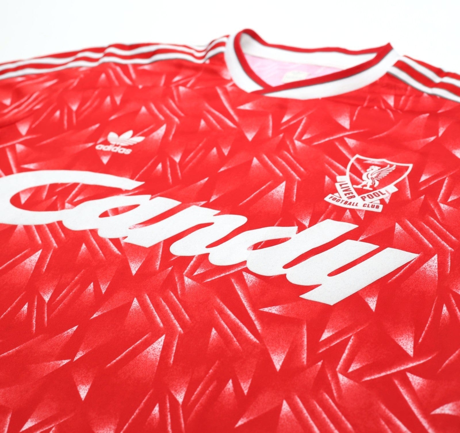 1989/91 LIVERPOOL Retro adidas Originals Candy Home Football Shirt (XXL)