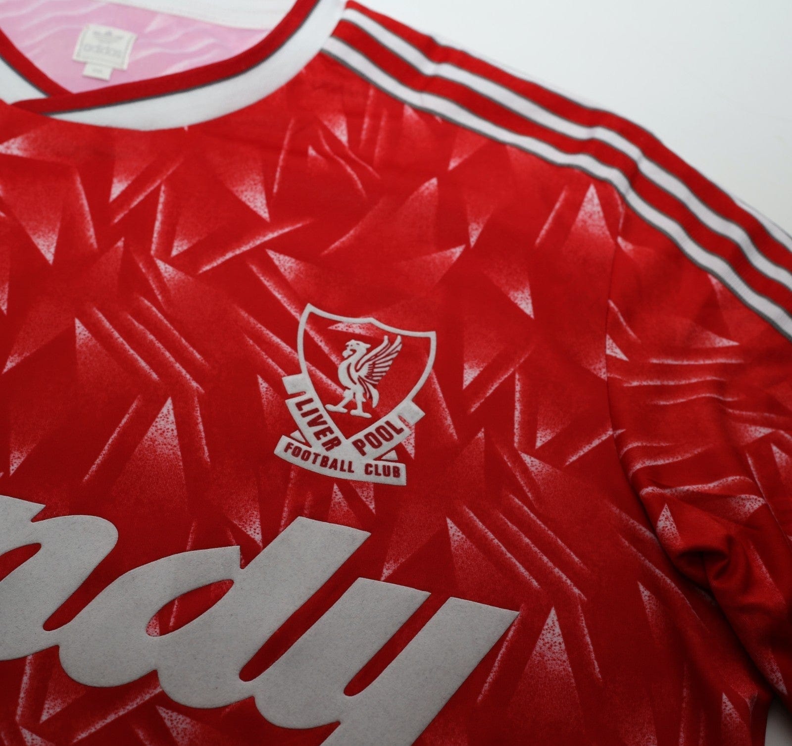 1989/91 LIVERPOOL Retro adidas Originals Candy Home Football Shirt (XXL)