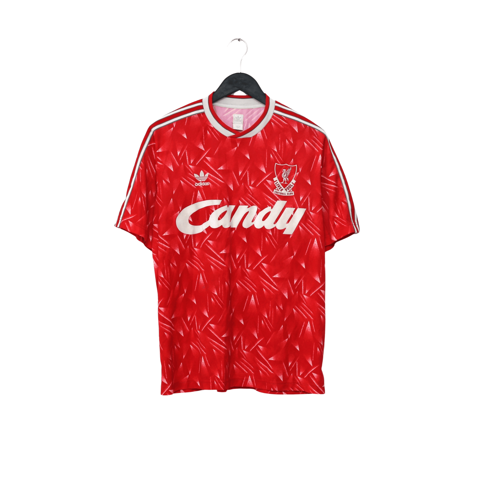 1989/91 Liverpool Retro adidas Originals Home Football Shirt (L) CANDY