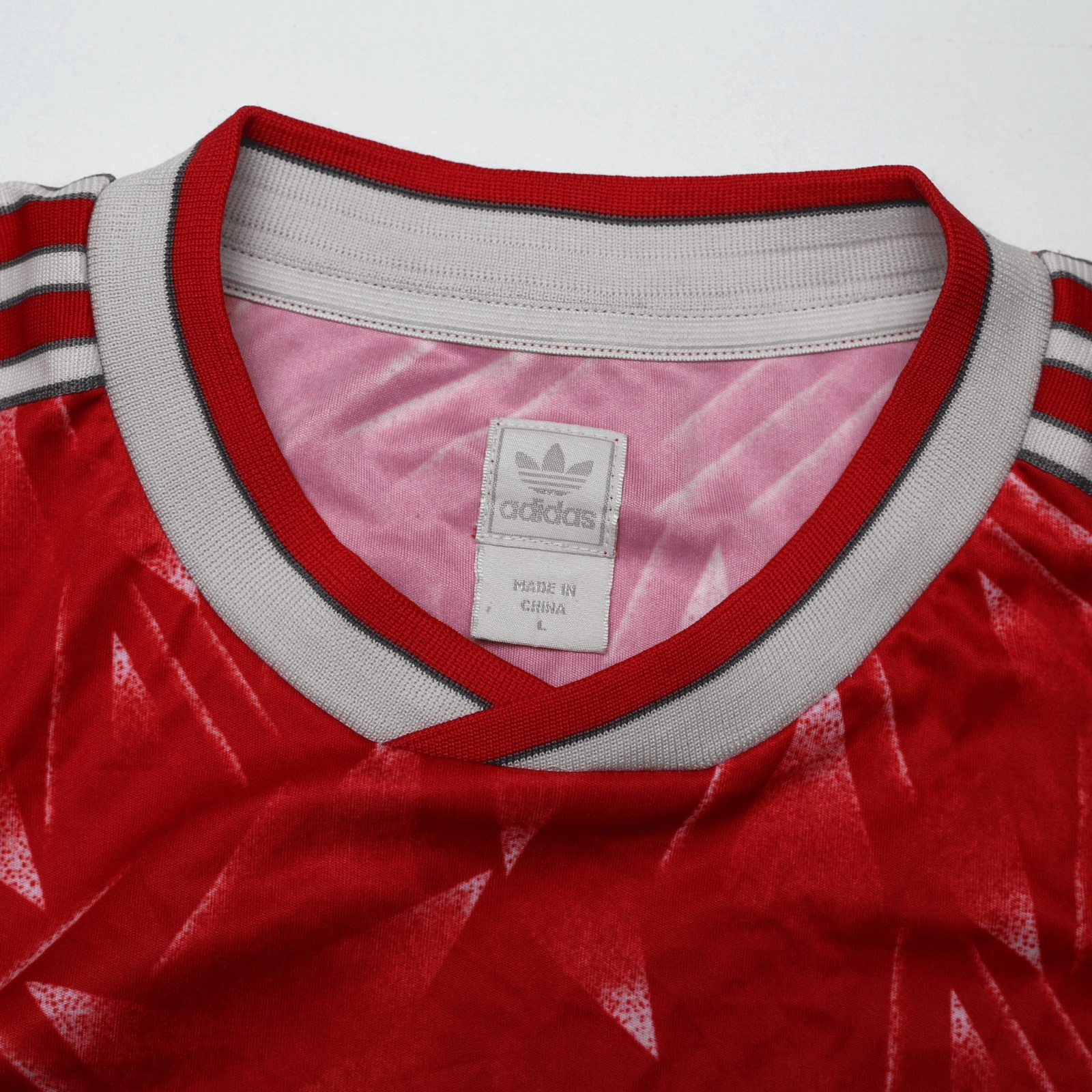 1989/91 Liverpool Retro adidas Originals Home Football Shirt (L) CANDY
