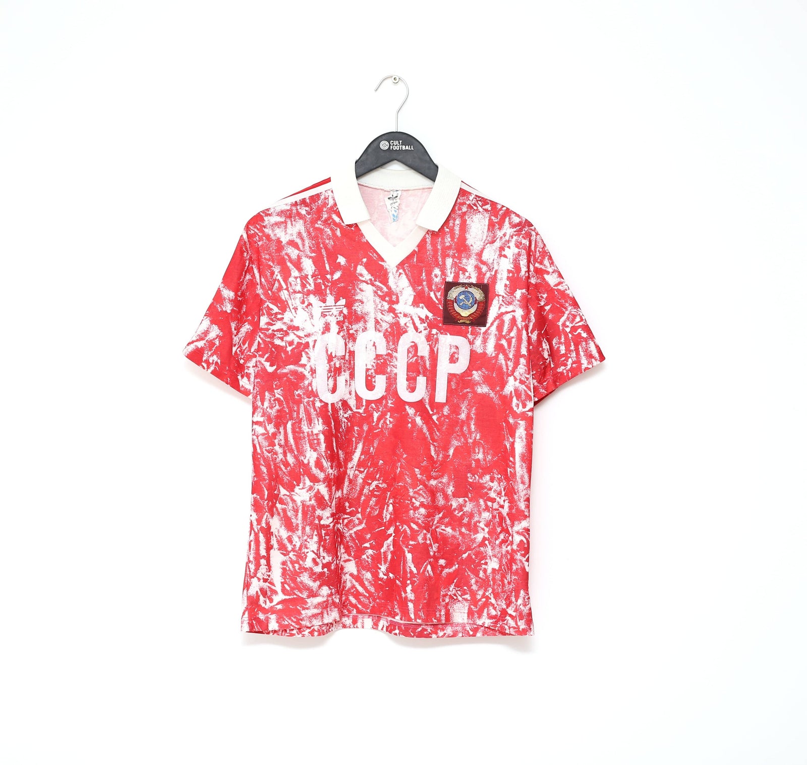 1989-91 SOVIET UNION Vintage adidas Home Football Shirt (M)