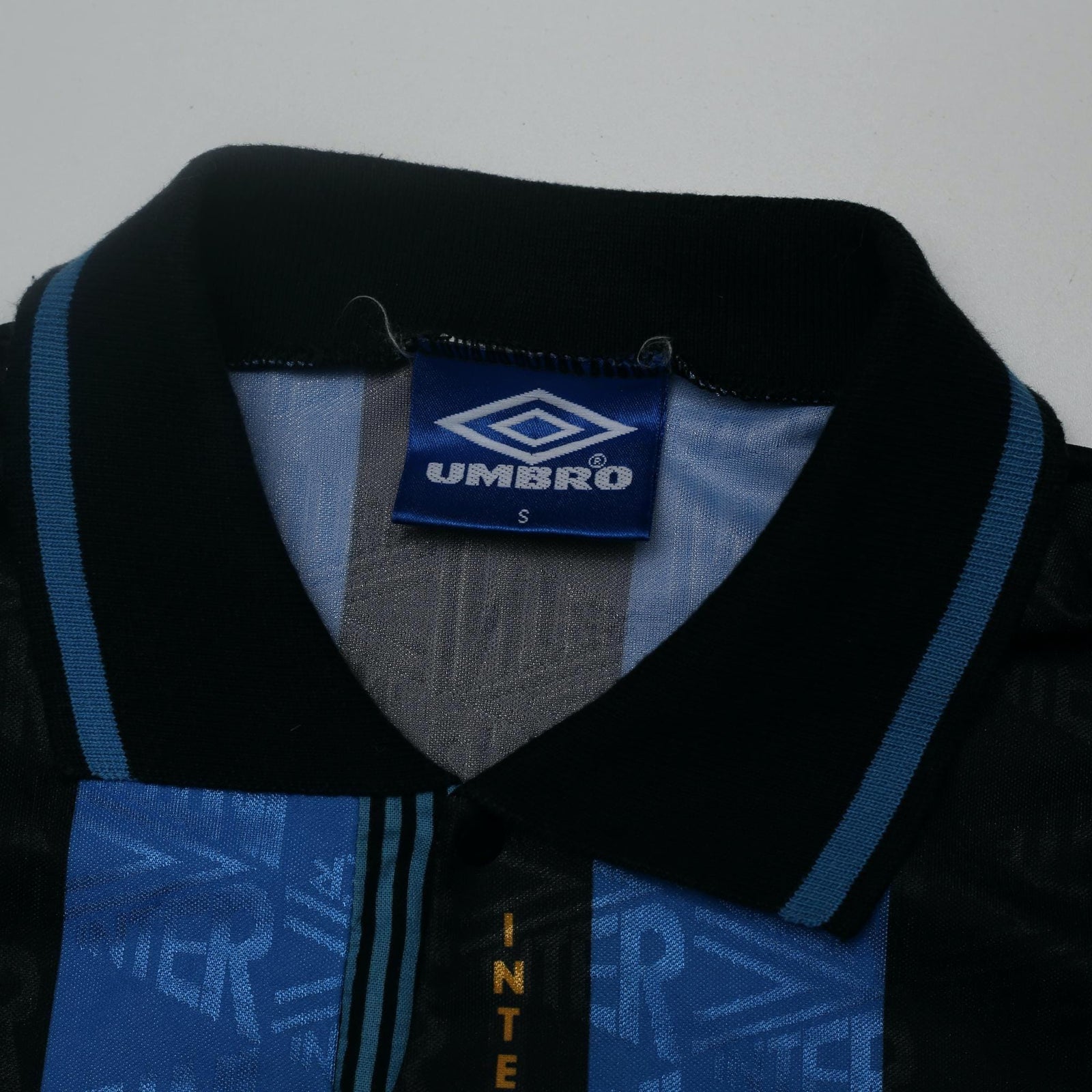 1990/91 #9 Inter Milan Vintage Umbro Home Football Shirt (S)