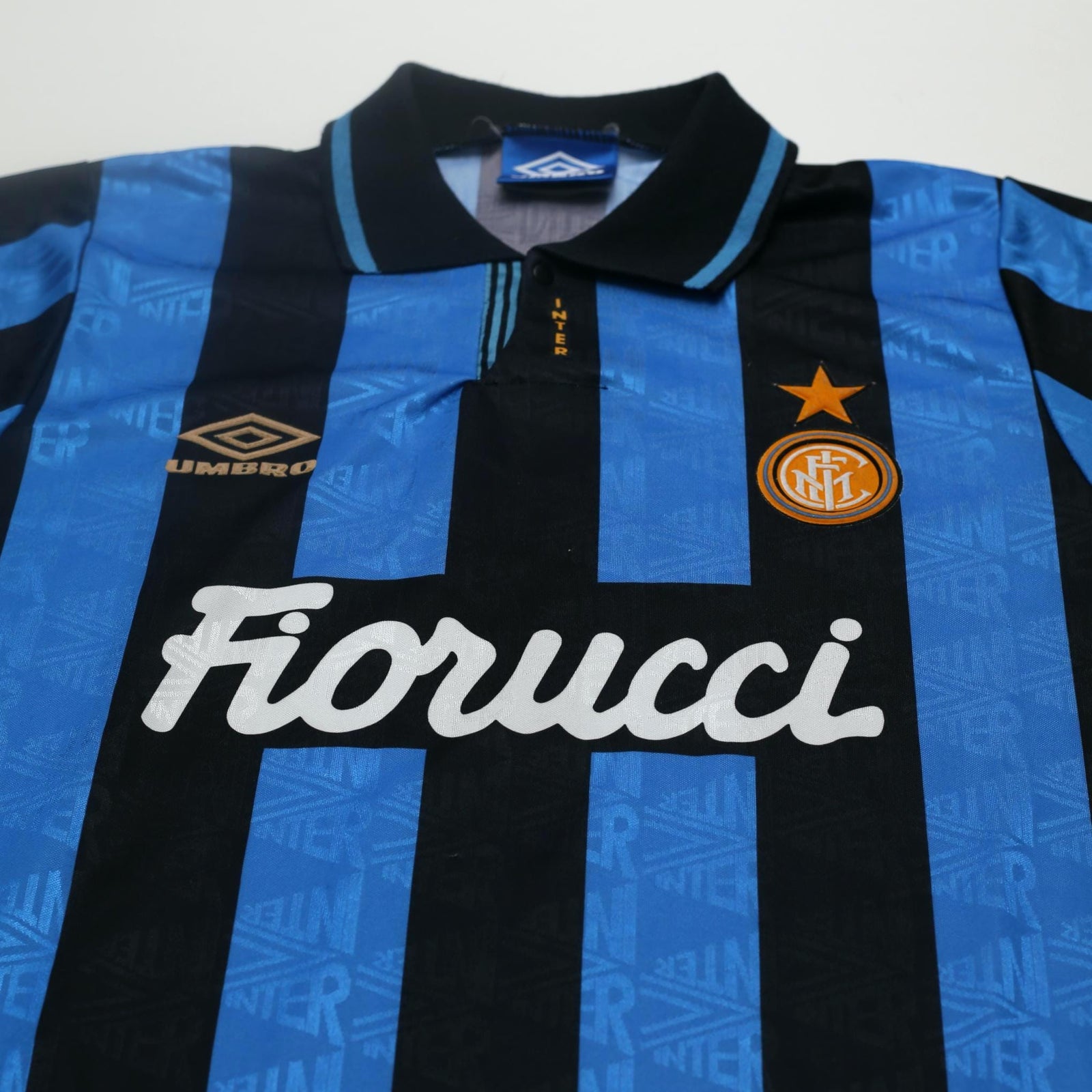 1990/91 #9 Inter Milan Vintage Umbro Home Football Shirt (S)