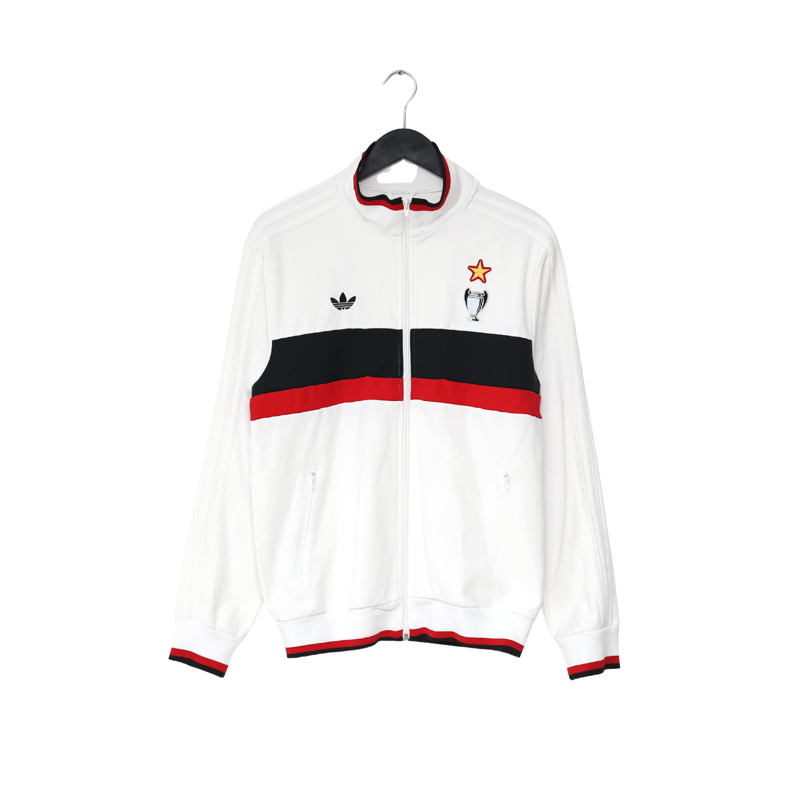 1990/91 AC MILAN Retro adidas Originals Football Track Top (S)