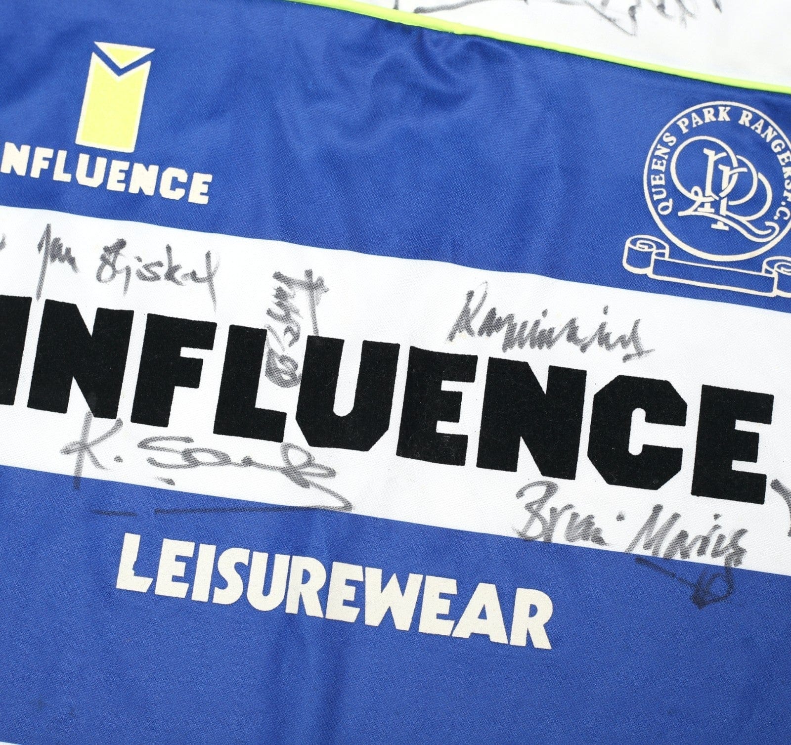 1990/91 QPR Vintage Influence Home Football Shirt (L) SQUAD SIGNED