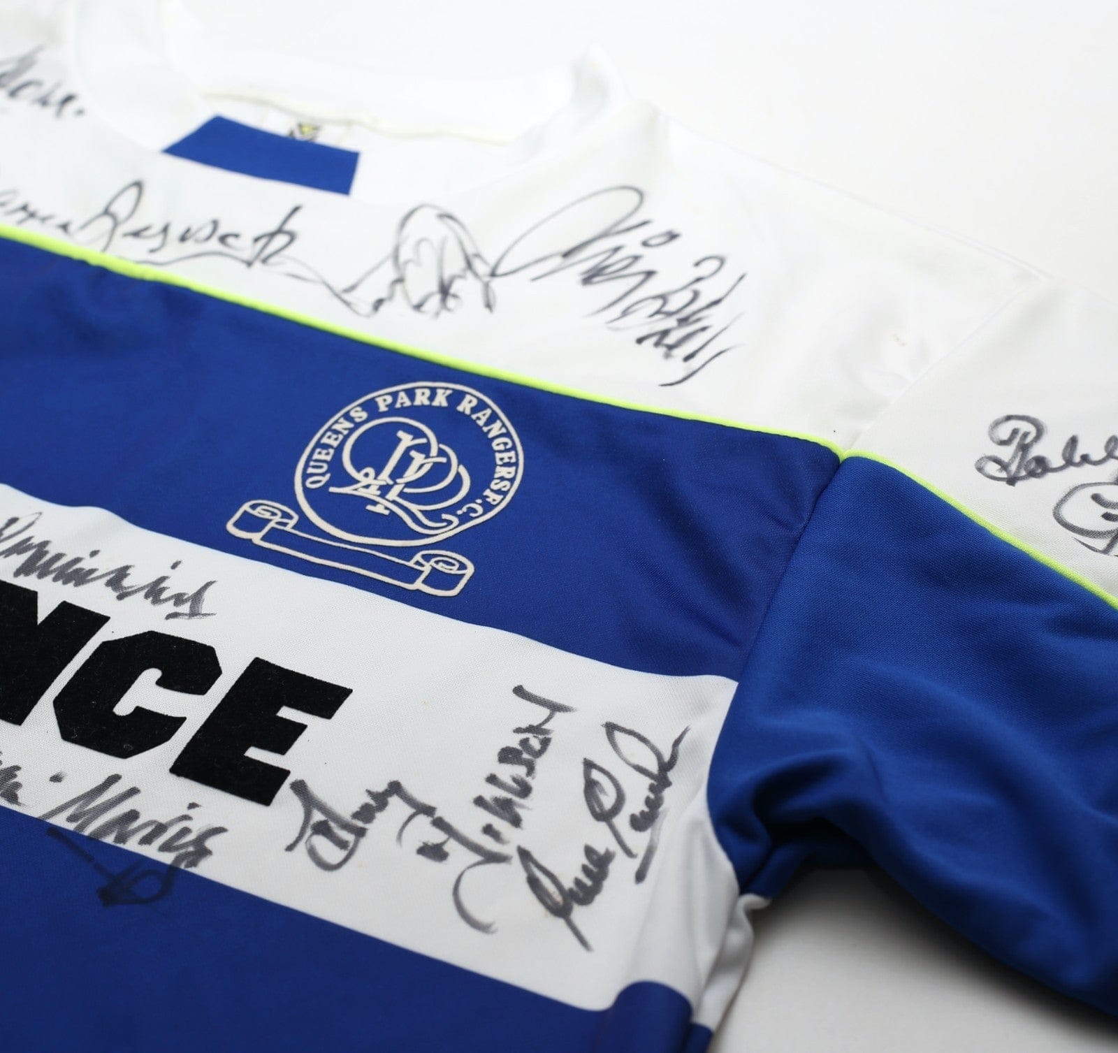 1990/91 QPR Vintage Influence Home Football Shirt (L) SQUAD SIGNED