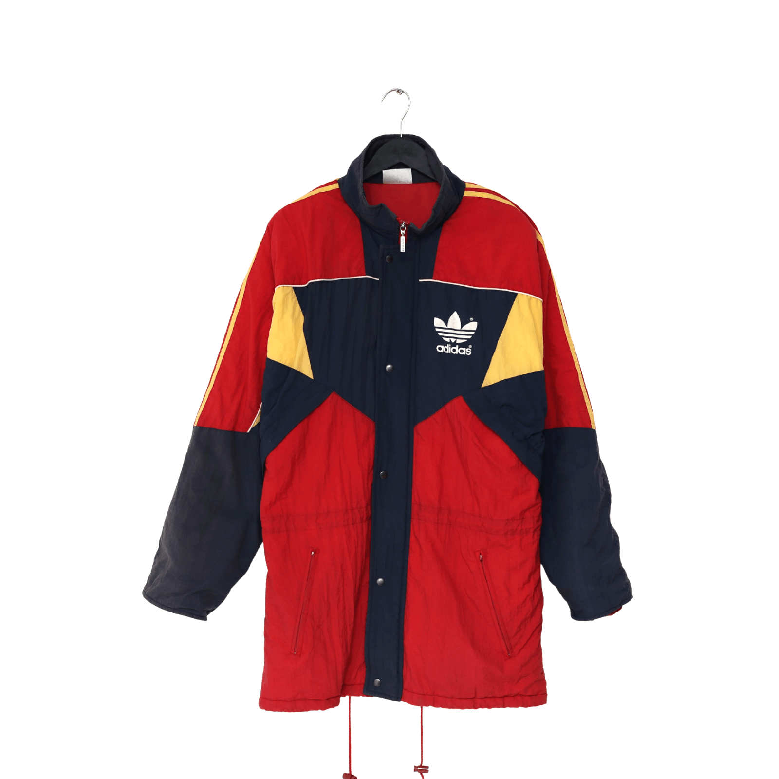 1990/92 ARSENAL Vintage adidas Football Bench Coat Jacket (L) 42/44