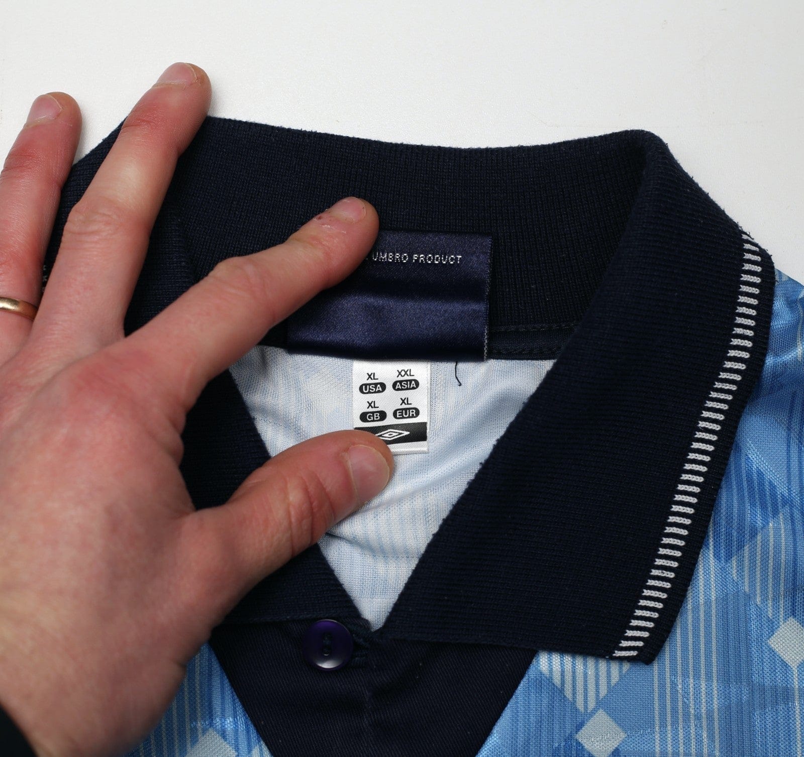 1990/92 ENGLAND Retro Umbro Third Football Shirt (XL) Italia 90