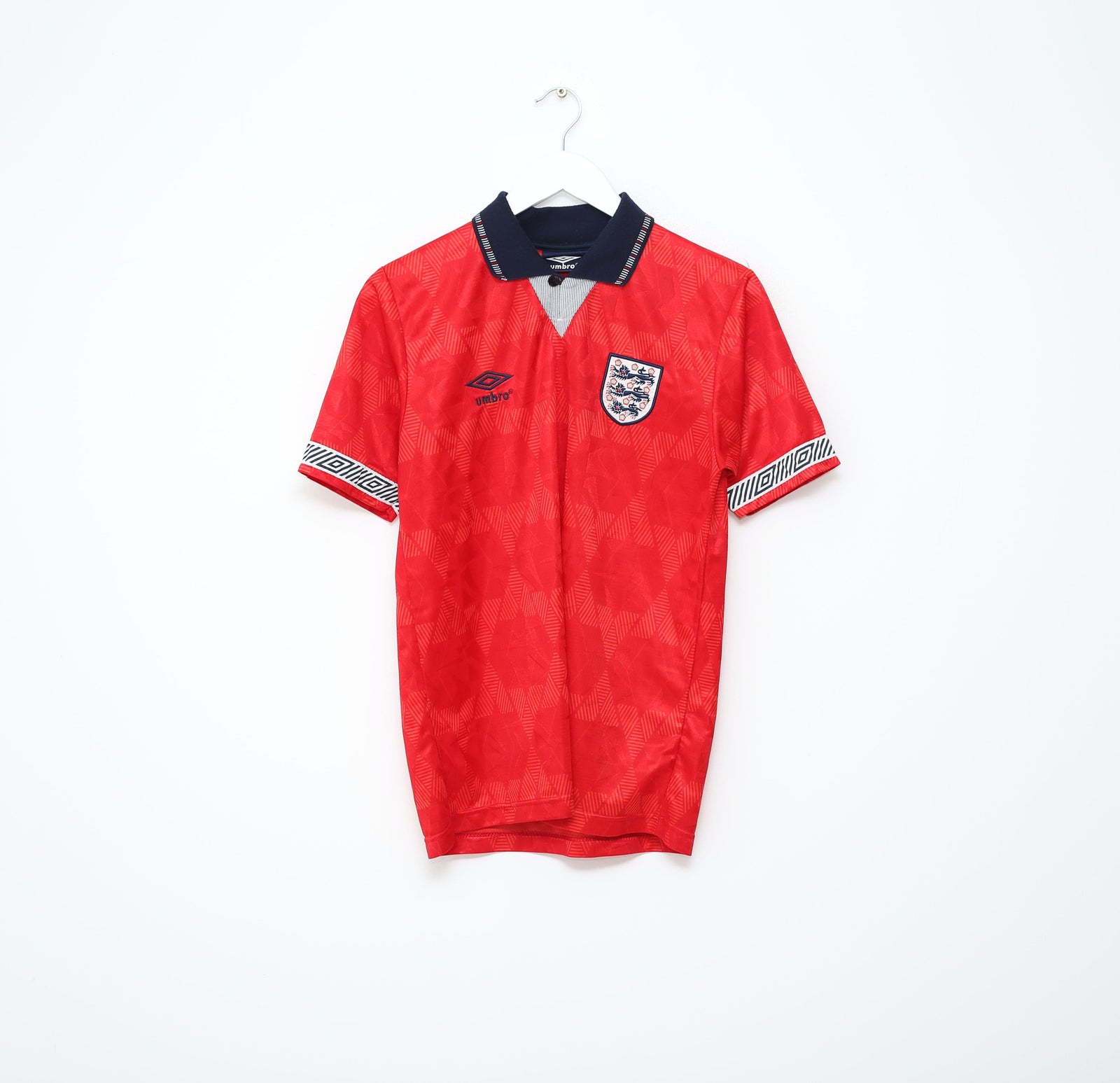 1990/92 GASCOIGNE #19 England Retro Umbro Away Football Shirt (S) Italia 90