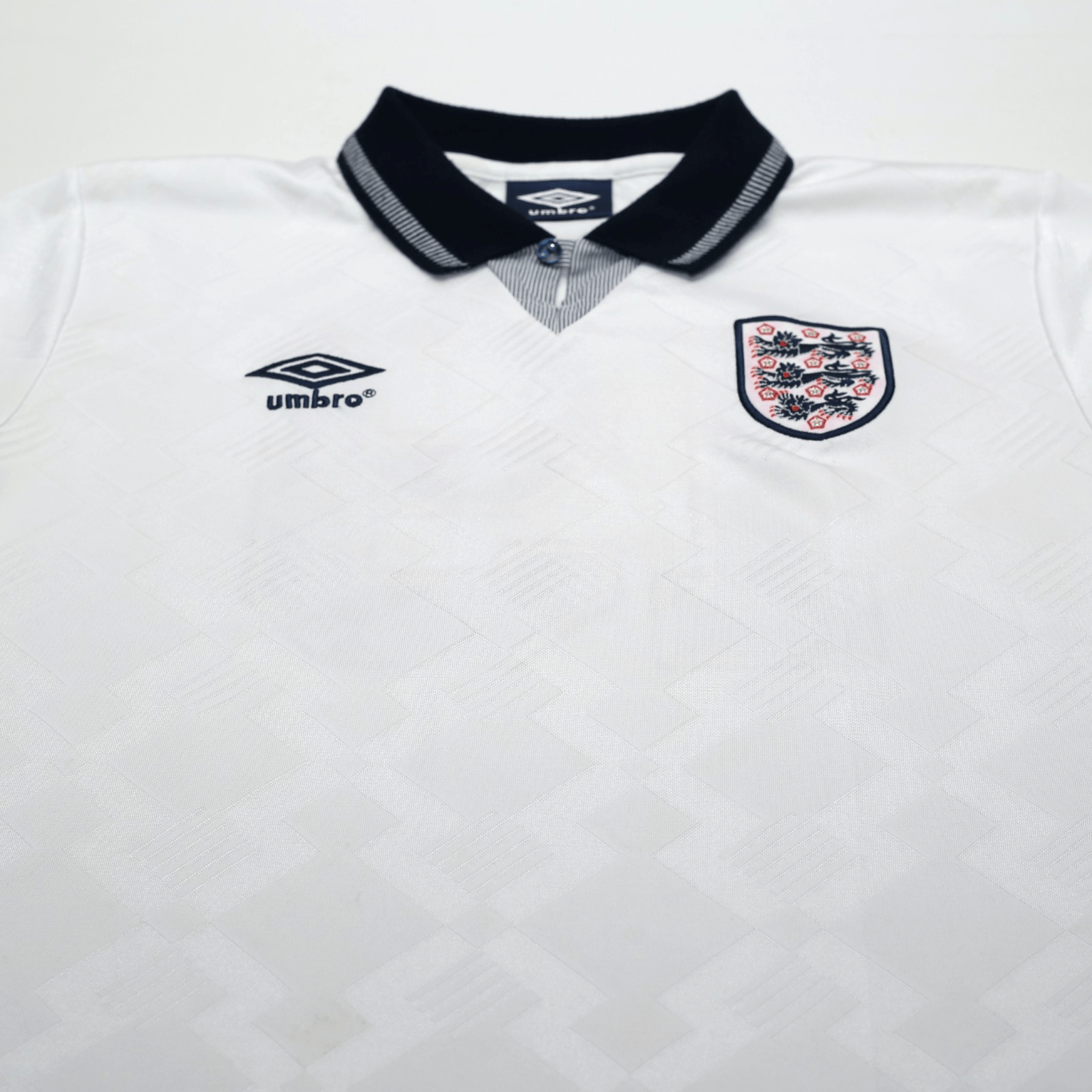 1990/92 Gascoigne #19 England Retro Umbro Home Football Shirt (M) Italia 90