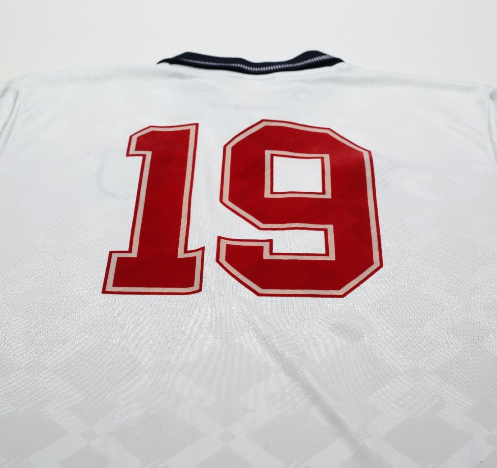 1990/92 GASCOIGNE #19 England Retro Umbro Home Football Shirt (XL) Italia 90