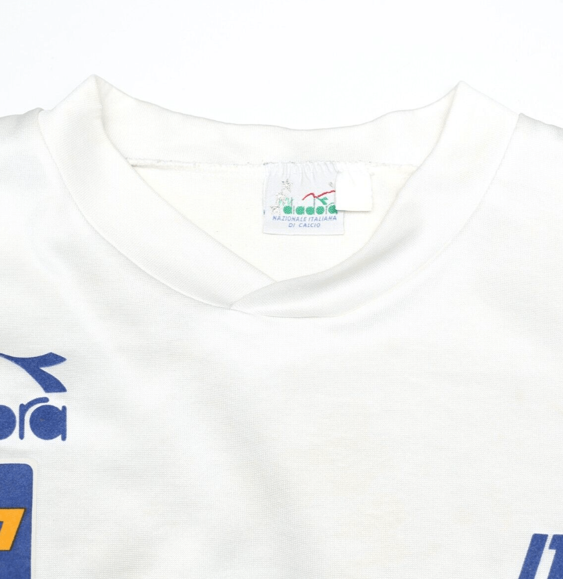 1990/92 ITALY Vintage Diadora Long Sleeve Player Issue Training Shirt (L)