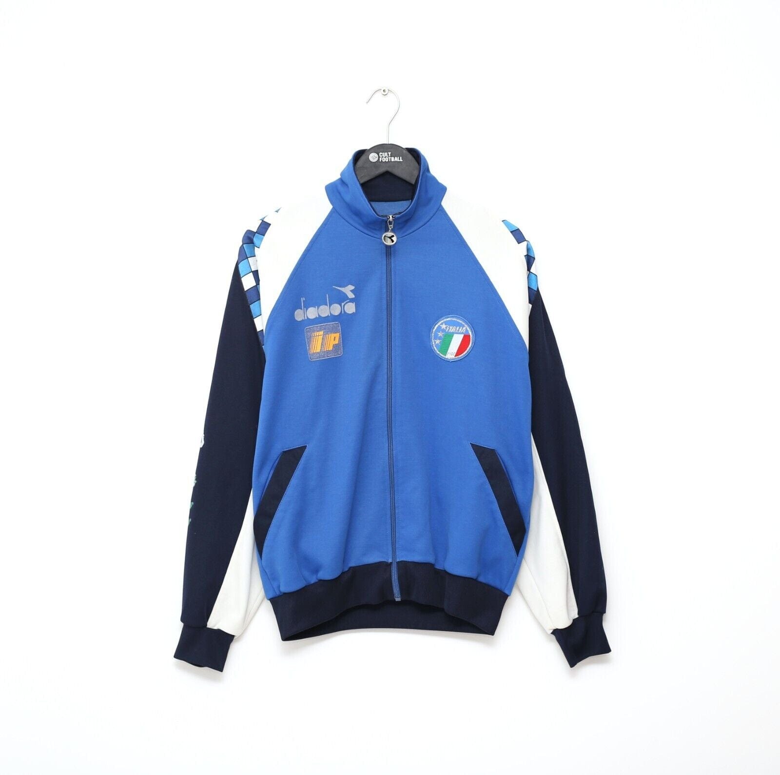 1990/92 ITALY Vintage Diadora Player Issue Football Track Top Jacket (L)