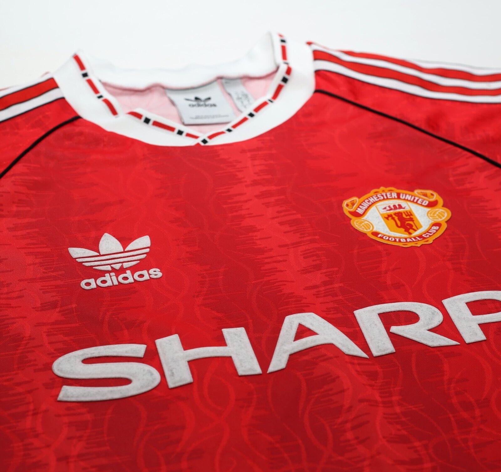1990/92 KANCHELSKIS #11 Manchested United adidas Originals Football Shirt (L)