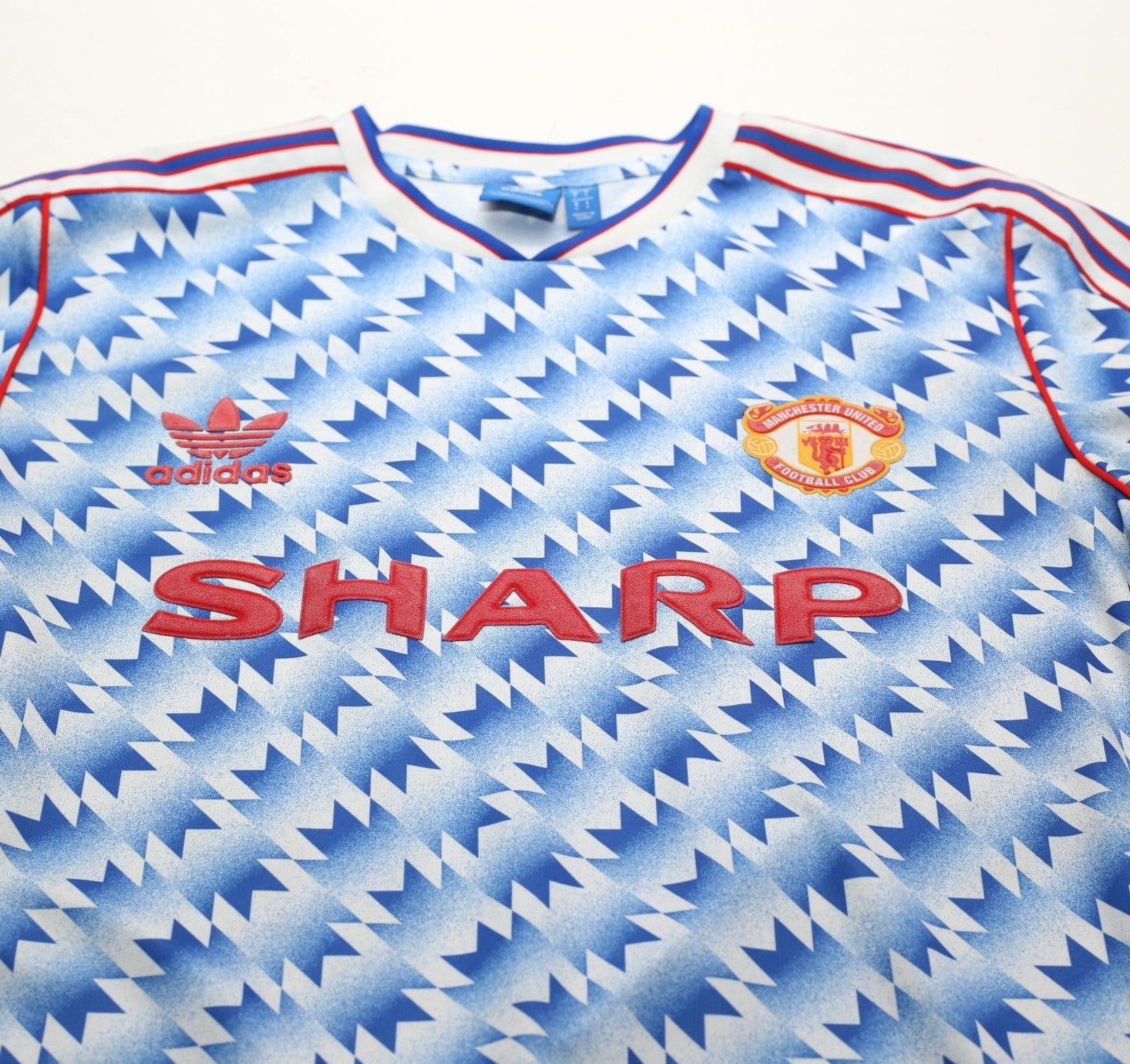 1990/92 MANCHESTER UNITED Retro adidas Originals Away Football Shirt (M/L)